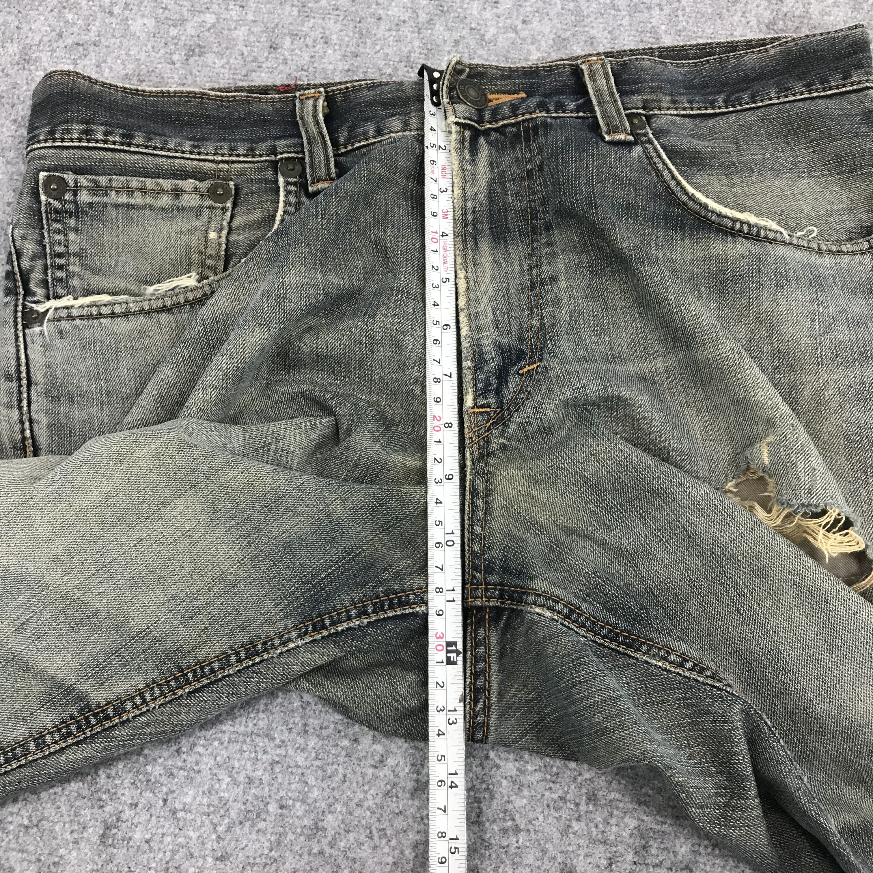 Edwin Faded Denim edwin Japan style distressed jean Size US 34 / EU 50 - 6 Thumbnail