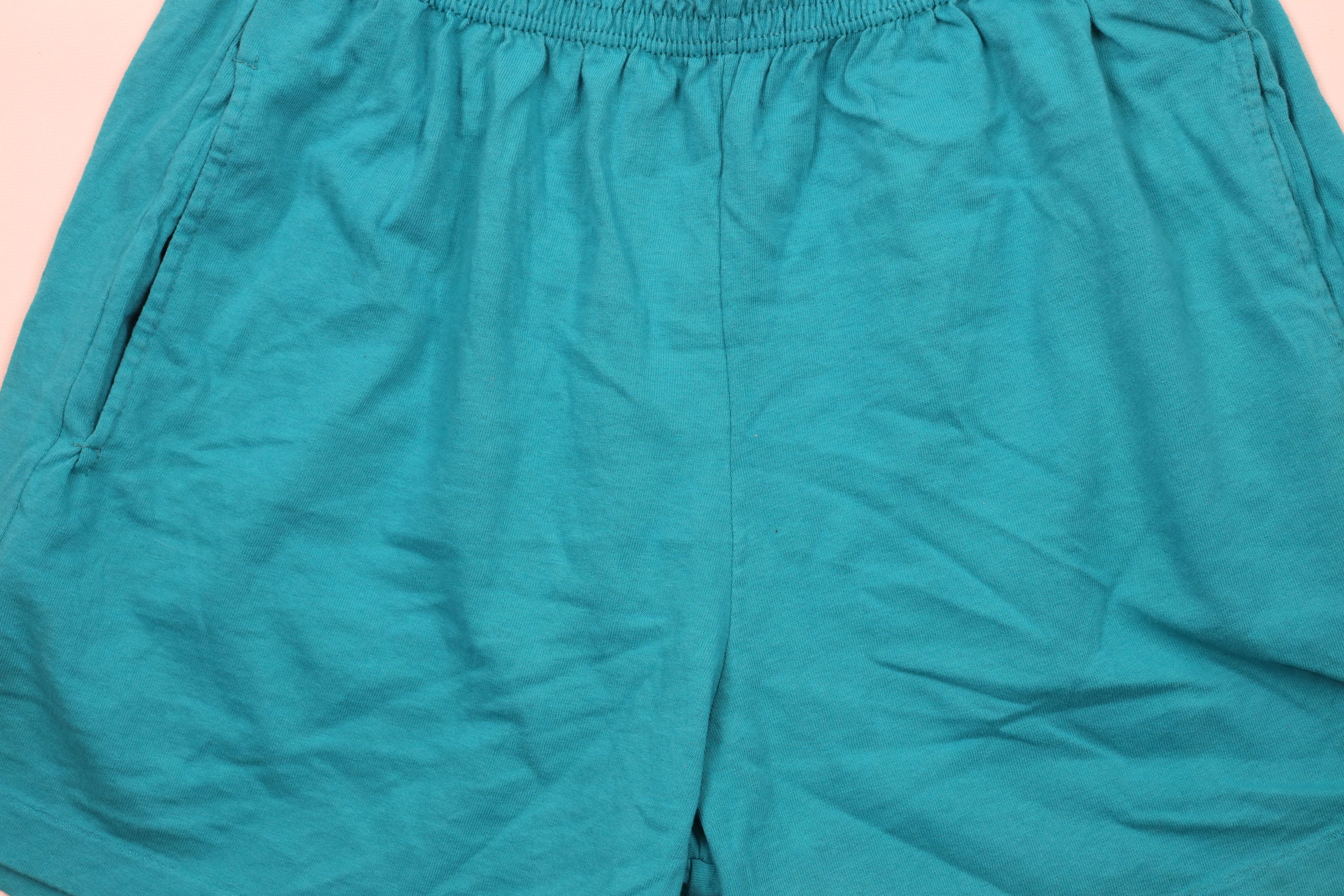 Vintage Vintage 90s Streetwear Above Knee Shorts Cotton Teal USA Size US 36 / EU 52 - 3 Thumbnail