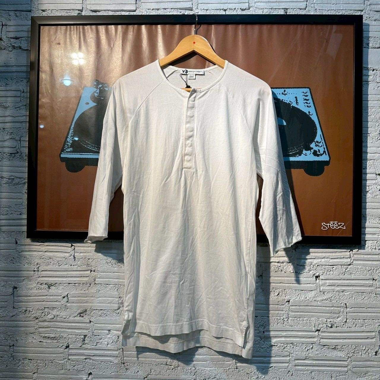 Adidas Y-3 By Yohji Yamamoto Henley T-shirt