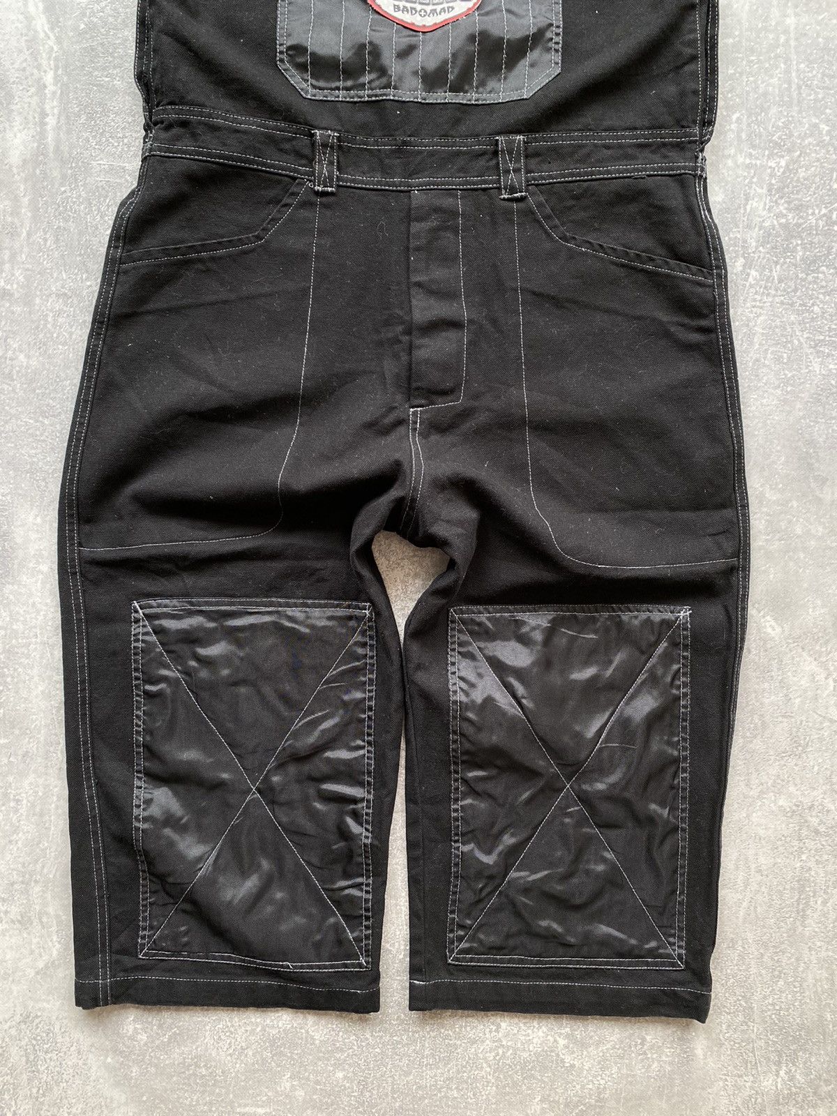 20471120 × Japanese Brand Vintage Bad Mad Hardwear Baggy Double Knee Overall Size US 30 / EU 46 - 3 Thumbnail