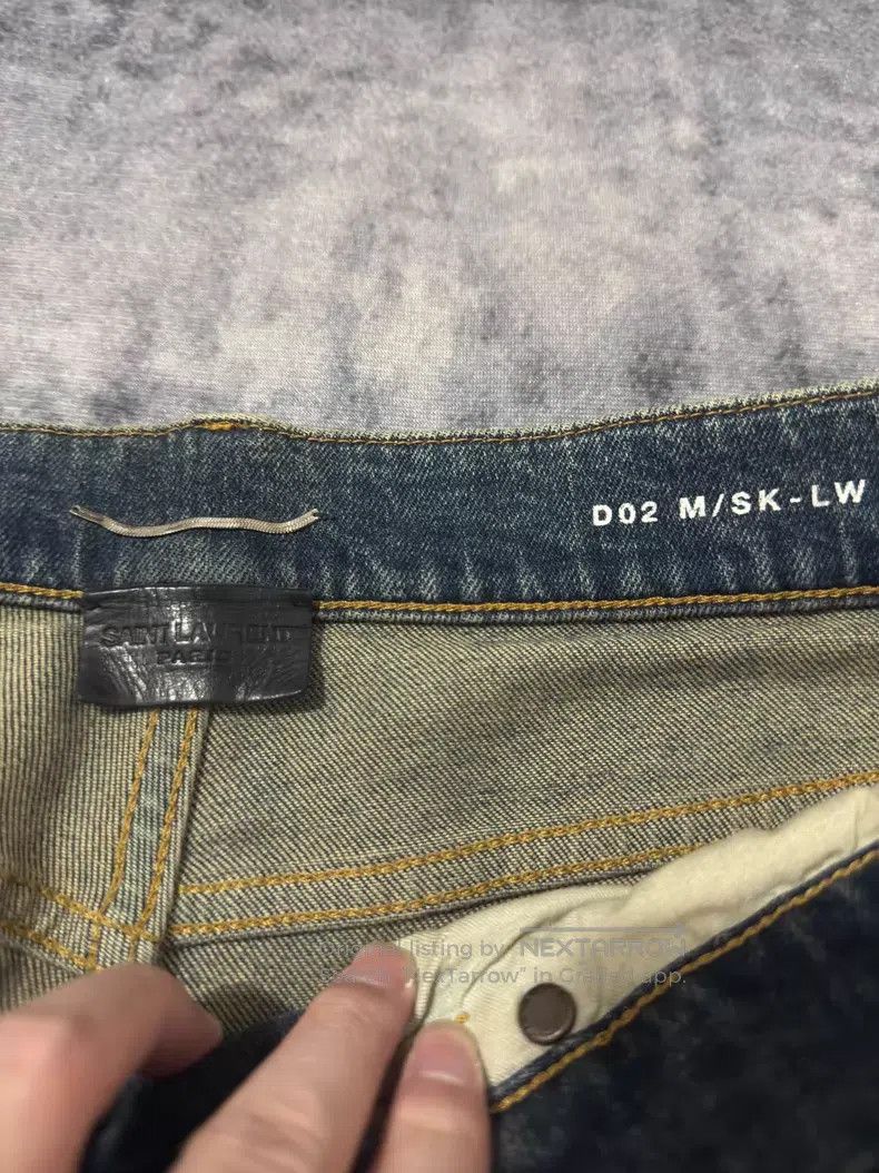 Saint Laurent Paris Saint Laurent Paris Dark Blue Rust Mud-dyed Claw Pattern C Size US 32 / EU 48 - 6 Thumbnail