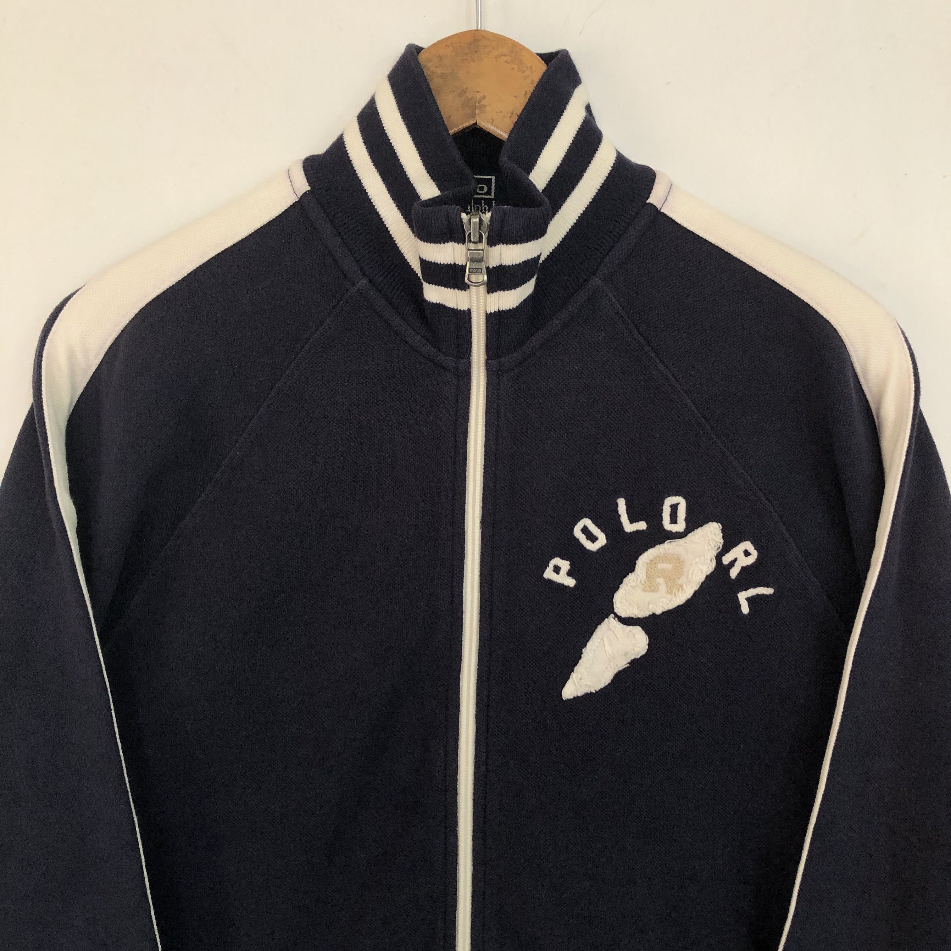 Polo Ralph Lauren Rare Polo Ralph Lauren Sweater Jacket Navy Medium Size US M / EU 48-50 / 2 - 3 Thumbnail