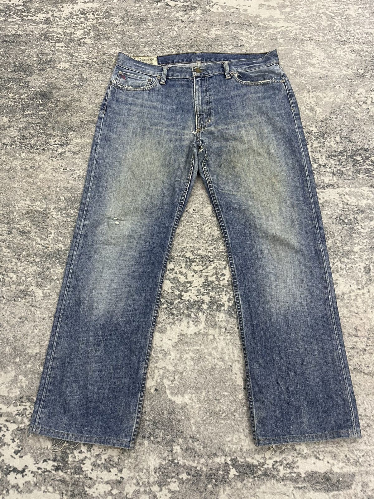 RRL Ralph Lauren Vintage Polo Ralph Lauren Baggy Distressed Denim Size US 36 / EU 52 - 1 Thumbnail