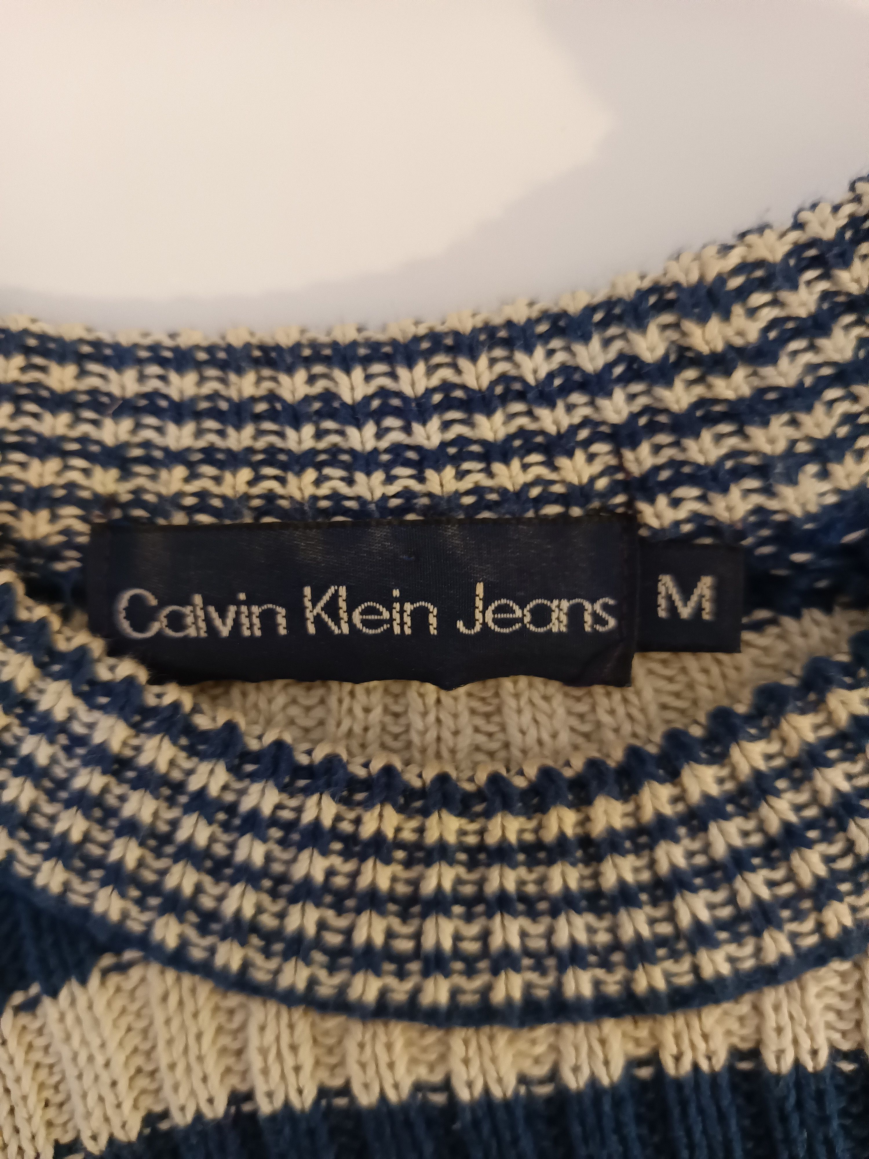 Calvin Klein Calvin Klein sweater white and blue Size US XXL / EU 58 / 5 - 4 Thumbnail