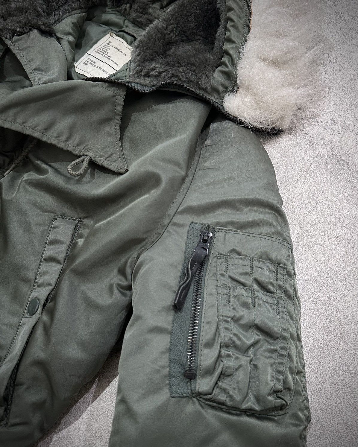 Alpha Industries Vintage Alpha Industries N2b Attached Hood Jacket Size US S / EU 44-46 / 1 - 8 Thumbnail