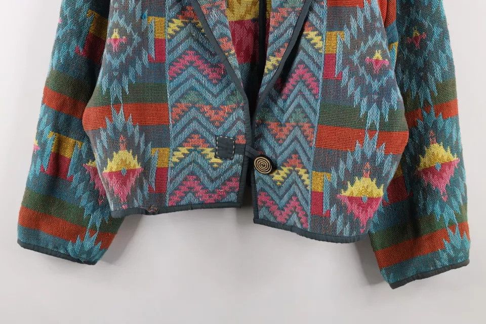Vintage Vintage 90s Streetwear Tapestry Rainbow Blazer Jacket Size M / US 6-8 / IT 42-44 - 3 Thumbnail