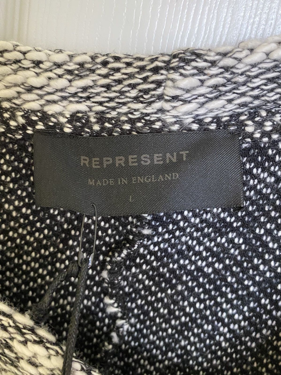 Represent Clo. Represent Clo Slub Knit Sweater White & Black Large Size US L / EU 52-54 / 3 - 2 Thumbnail