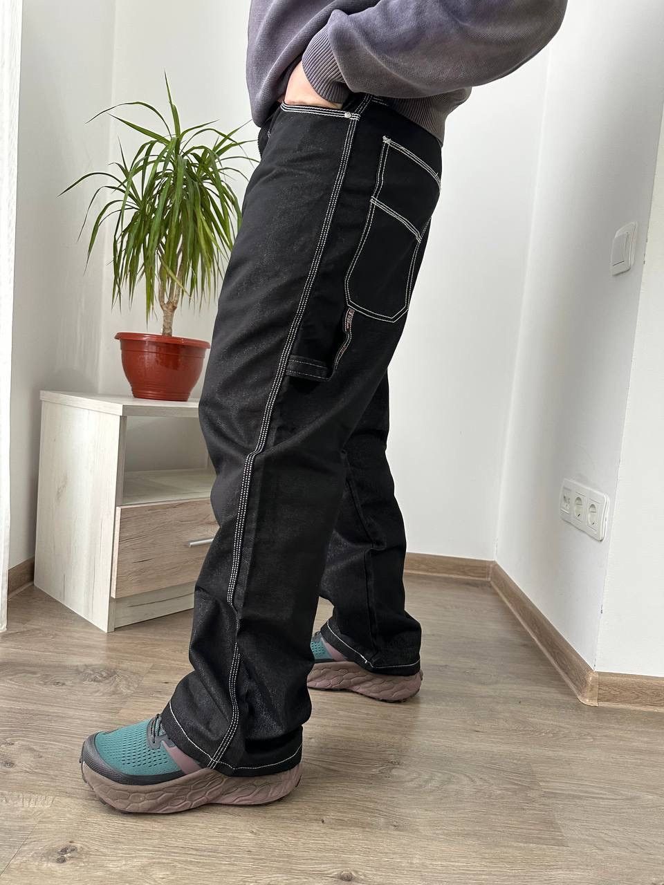 Japanese Brand × Vintage Vintage Japanese Ruff Ryders Baggy Black Pants Size US 34 / EU 50 - 15 Thumbnail