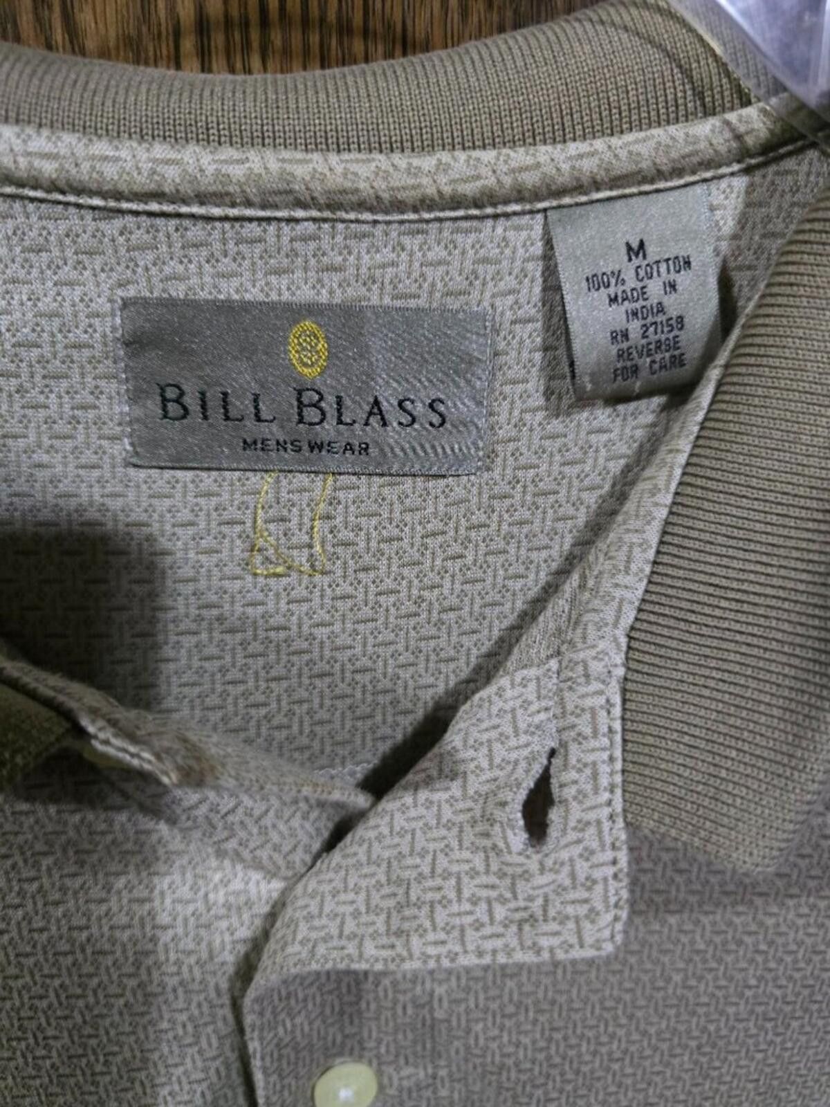 Bill Blass Bill Blass Brown/Tan Dress Polo Shirt Size US M / EU 48-50 / 2 - 3 Thumbnail