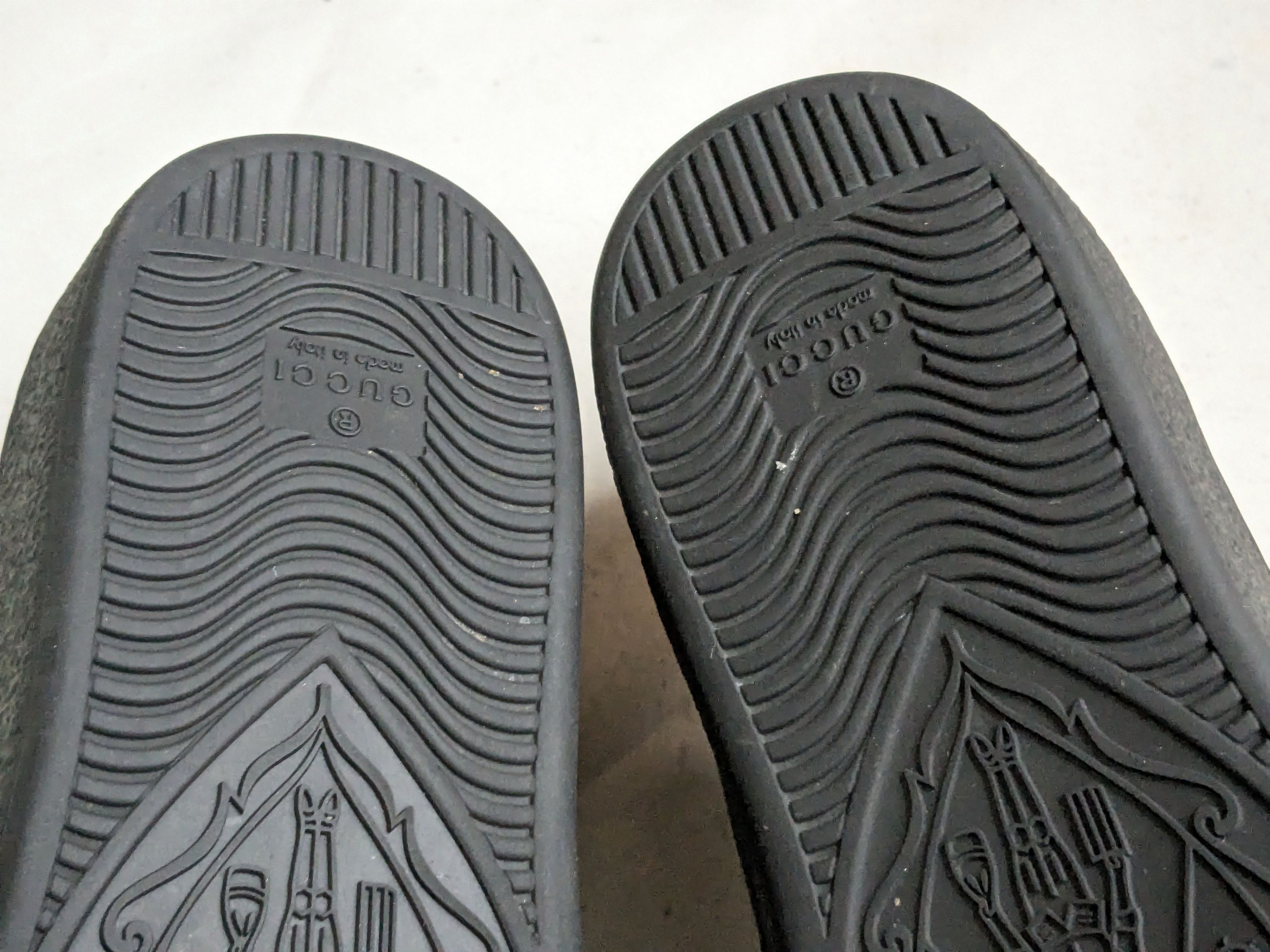 Gucci Gucci Ace Sneakers 8.5 Black Leather Monogram GG Logo Size US 8.5 / EU 41-42 - 14 Thumbnail
