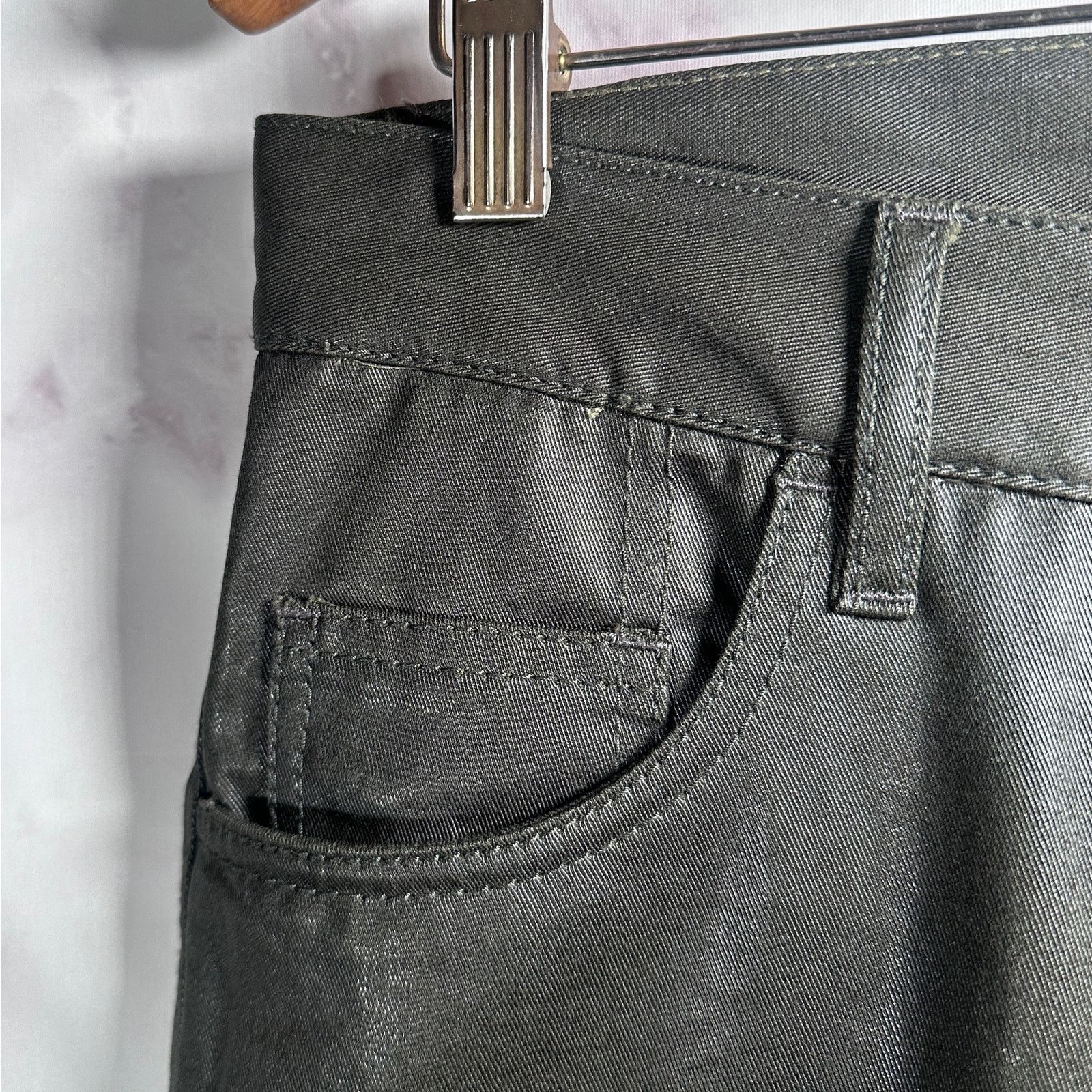 Jil Sander Forest Green Waxed Pants Size US 31 - 5 Thumbnail