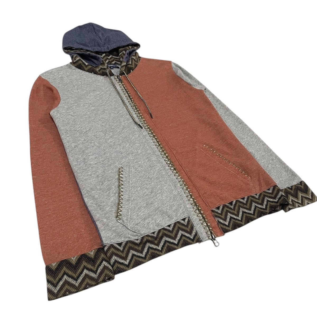 Japanese Brand Semantic Design Japan Colour Block Navajo Hoodie Size US S / EU 44-46 / 1 - 2 Thumbnail