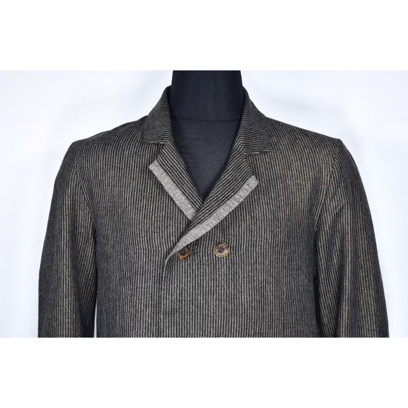 Diesel Diesel Blazer Jacket Mens XL Black Gold Jiuffrida Linen Wool 48% Linen 32% Wool 20% Nylon Striped XL Black Gold Blazer Jacket Mens Size 46R - 3 Thumbnail