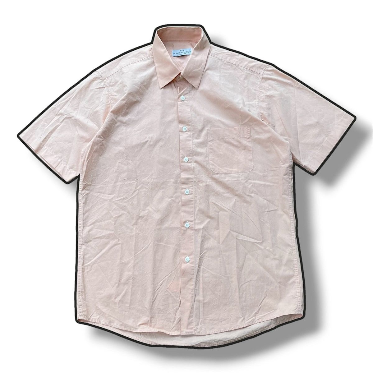 Balenciaga ‼️Crazy vintage 80s Balenciaga Short Sleeve Shirt Size US M / EU 48-50 / 2 - 1 Thumbnail