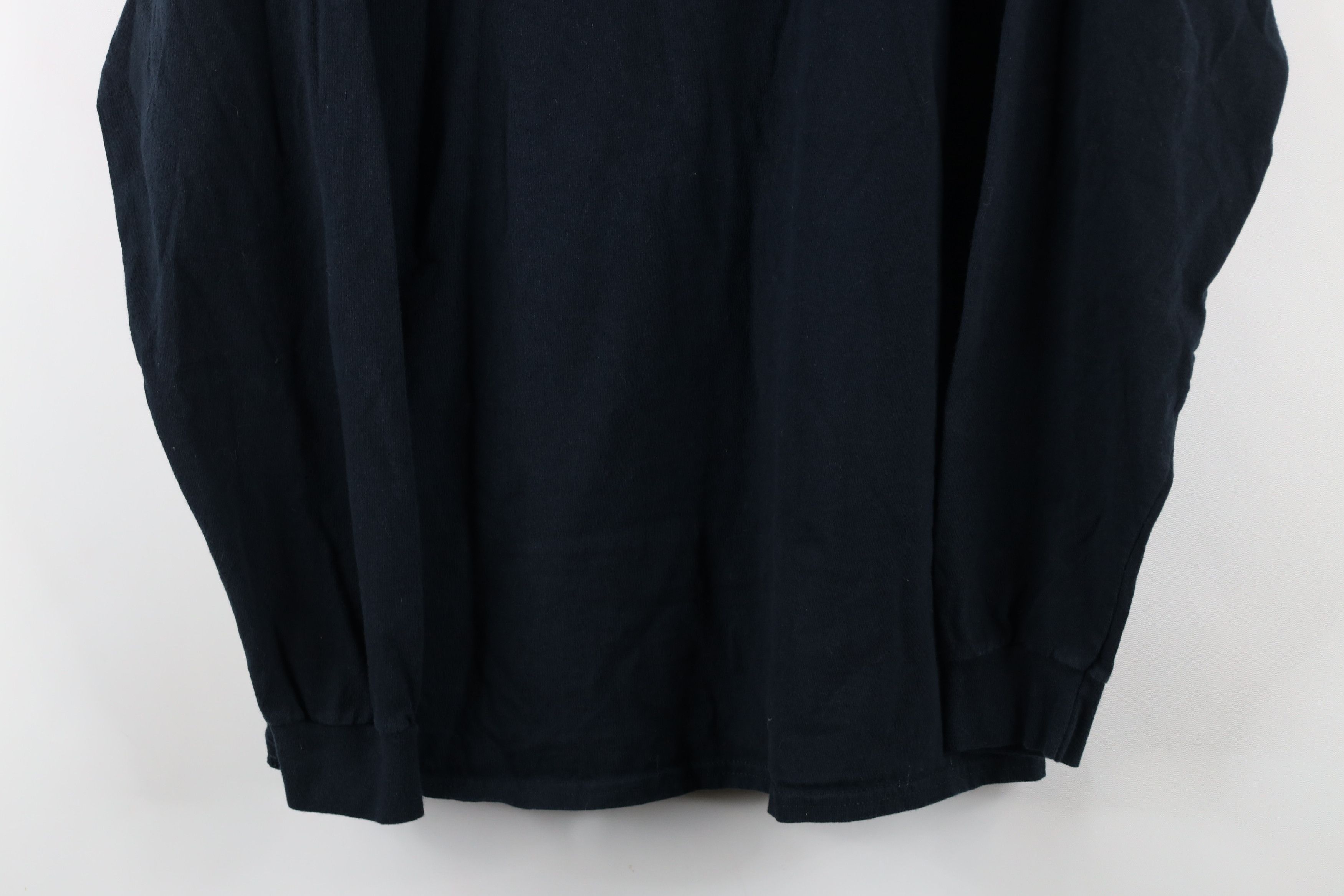 Vintage Vintage 90s Streetwear Long Sleeve T-Shirt Black Cotton Size US L / EU 52-54 / 3 - 3 Thumbnail
