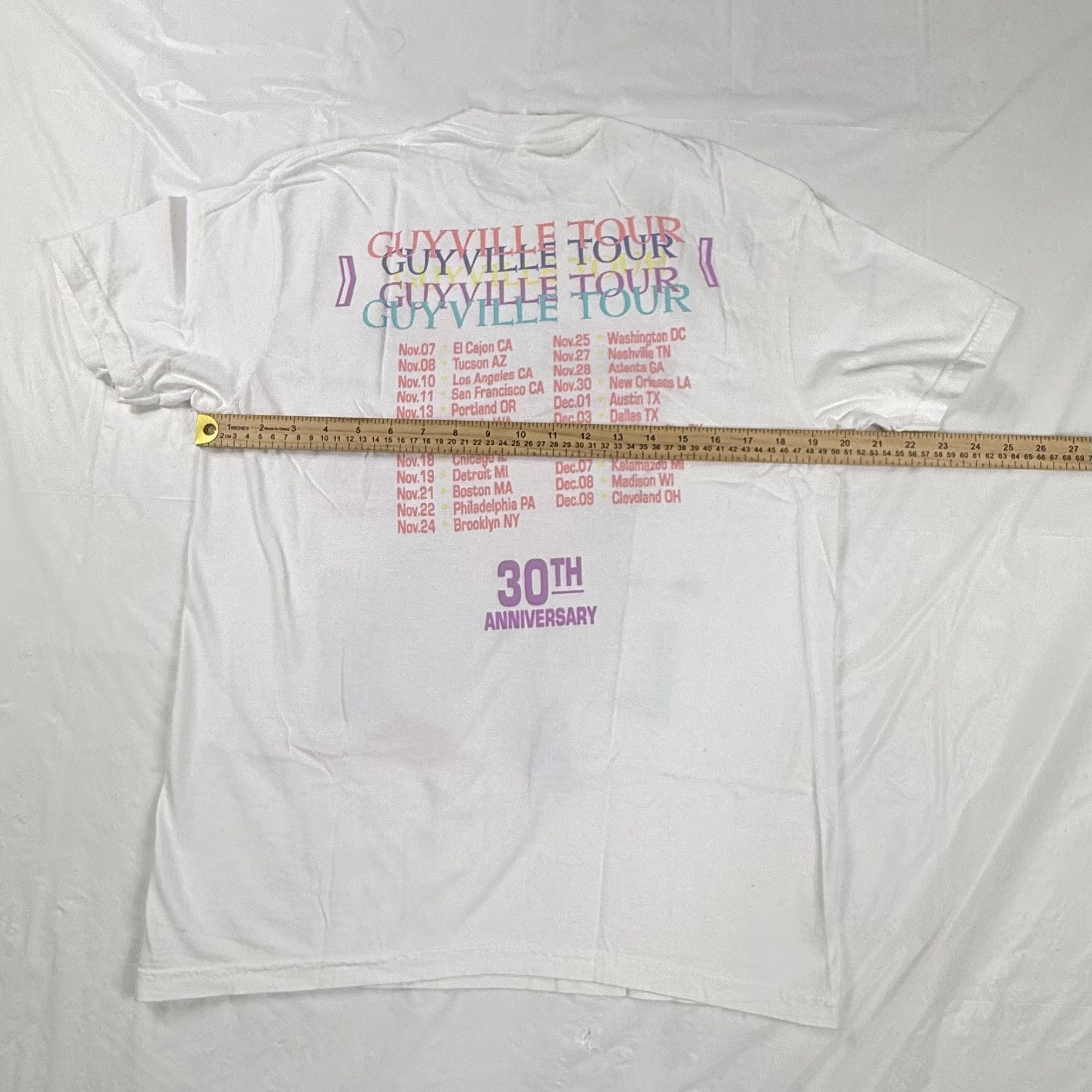 Comfort Colors Liz Phair Guyville Tour 30th Anniversary White T-Shirt Size US M / EU 48-50 / 2 - 4 Thumbnail