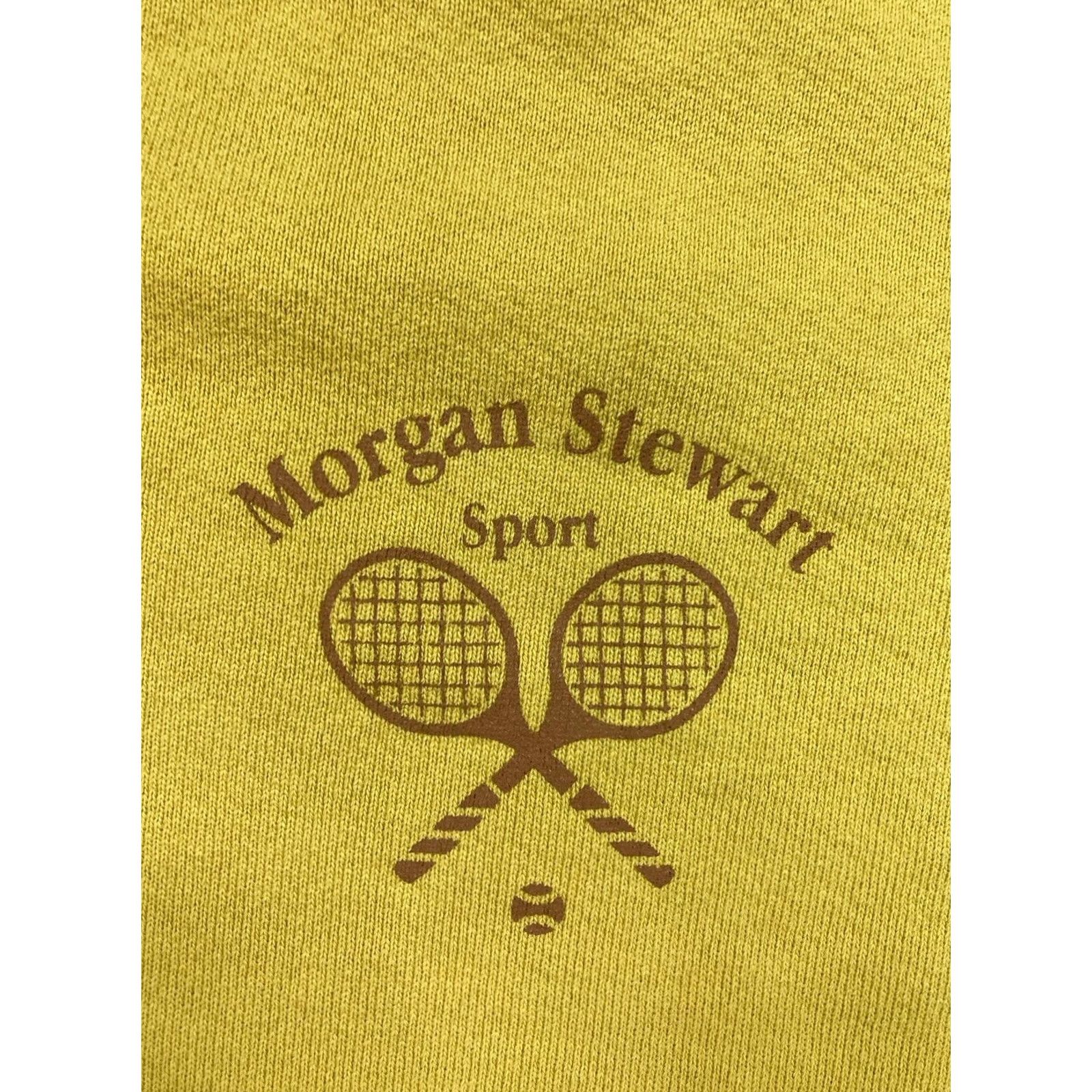 Vintage Morgan Stewart Sport Logo Crewneck Sweatshirt Women Medium Yellow Lemon Lime Shirt Sweatshirt All Seasons Rules Mens Womens Size M / US 6-8 / IT 42-44 - 2 Thumbnail