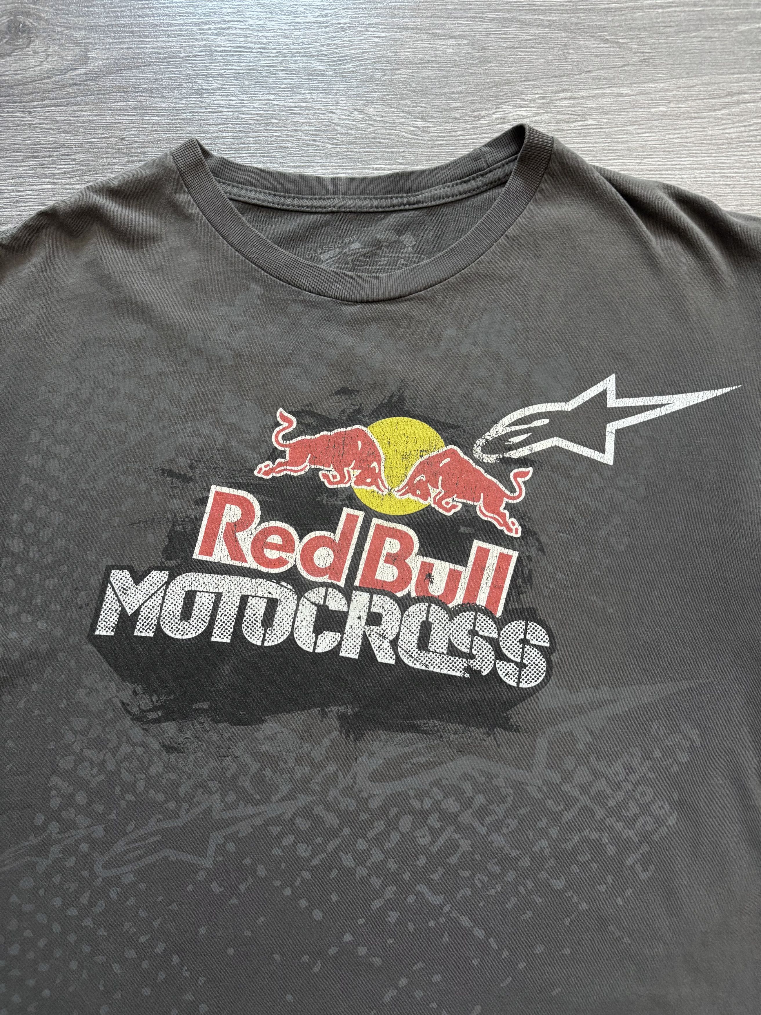 Alpinestars Vintage Alpinestars Motocross Red Bull tee affliction style Size US L / EU 52-54 / 3 - 4 Thumbnail