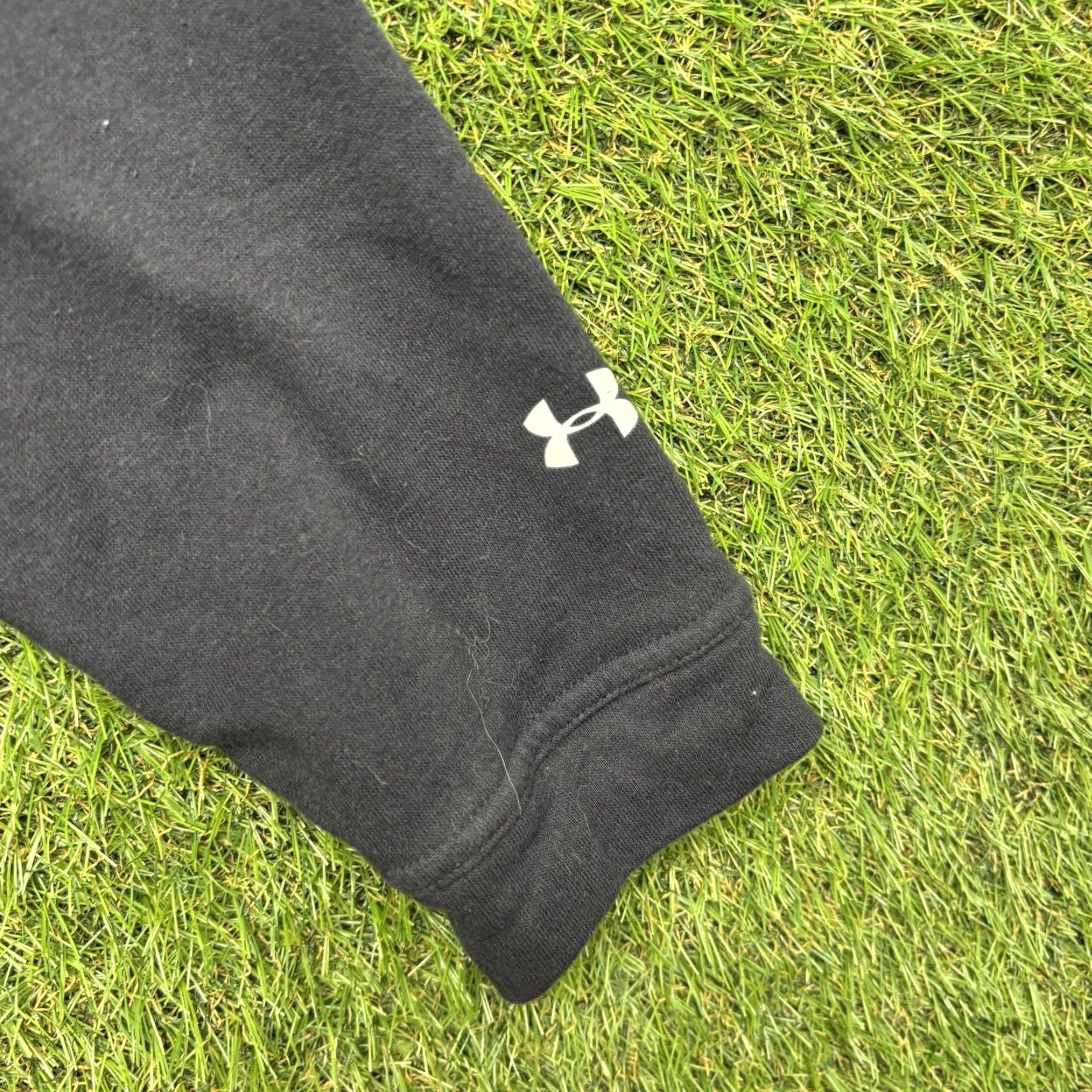 Under Armour Under Armour Project Rock Hoodie Womens Large Cropped Pullover Zip Sweatshirt Crew Neck Knit Logo Black CU Size L / US 10 / IT 46 - 5 Thumbnail