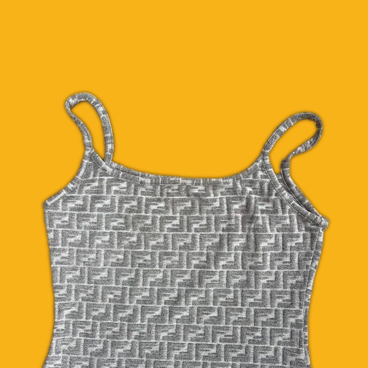 image of Vintage Fendi Grey Cami Top, Women's (Size Small)