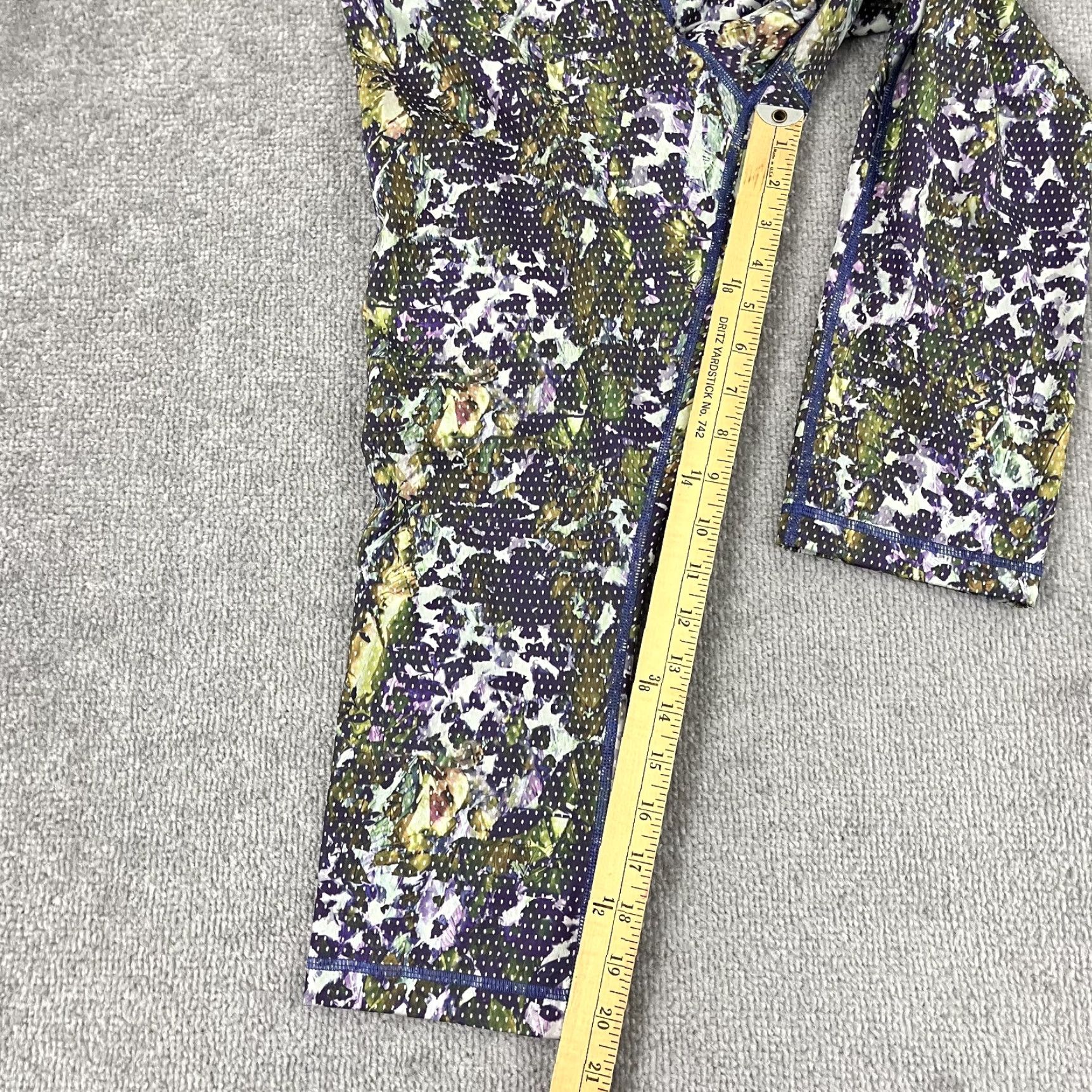 Lululemon LULULEMON Wunder Under Crop II Leggings Women Size 6 / 21" Floral Yoga Gym Sport Size 28" / US 6 / IT 42 - 7 Thumbnail