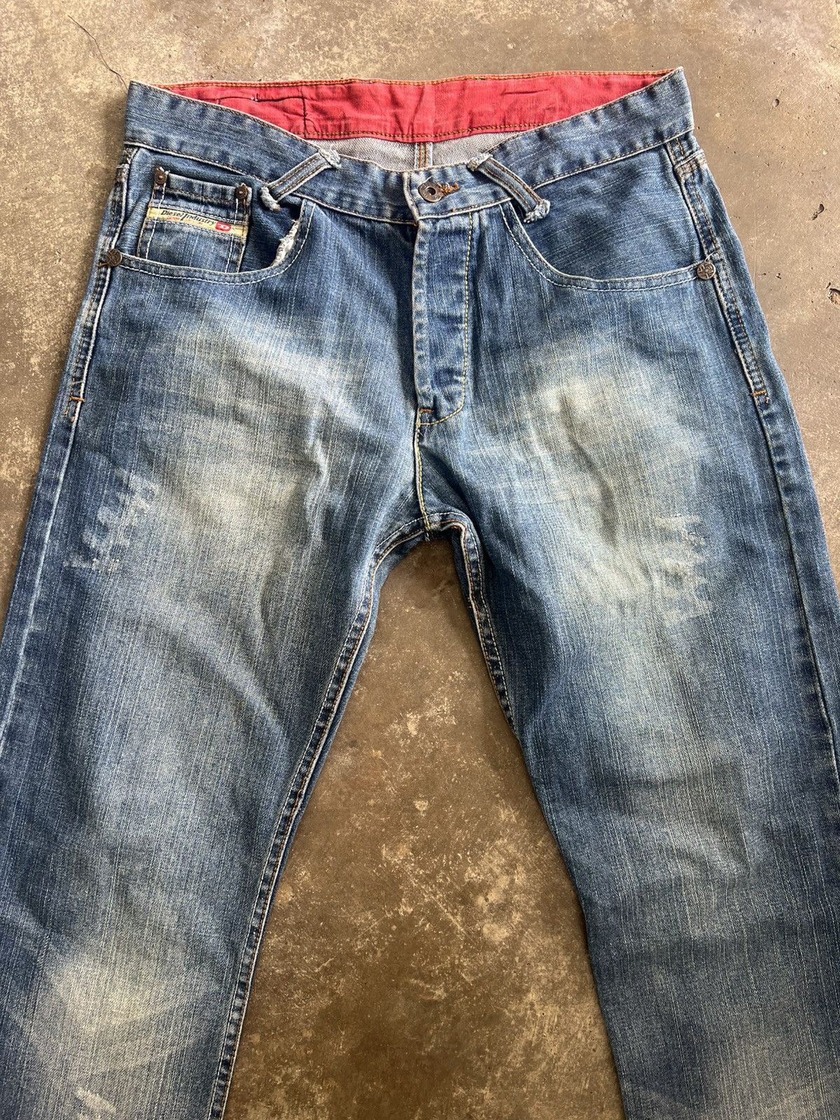 Diesel Vintage Diesel Punk Distressed Style Flared Jeans Size US 31 - 3 Thumbnail