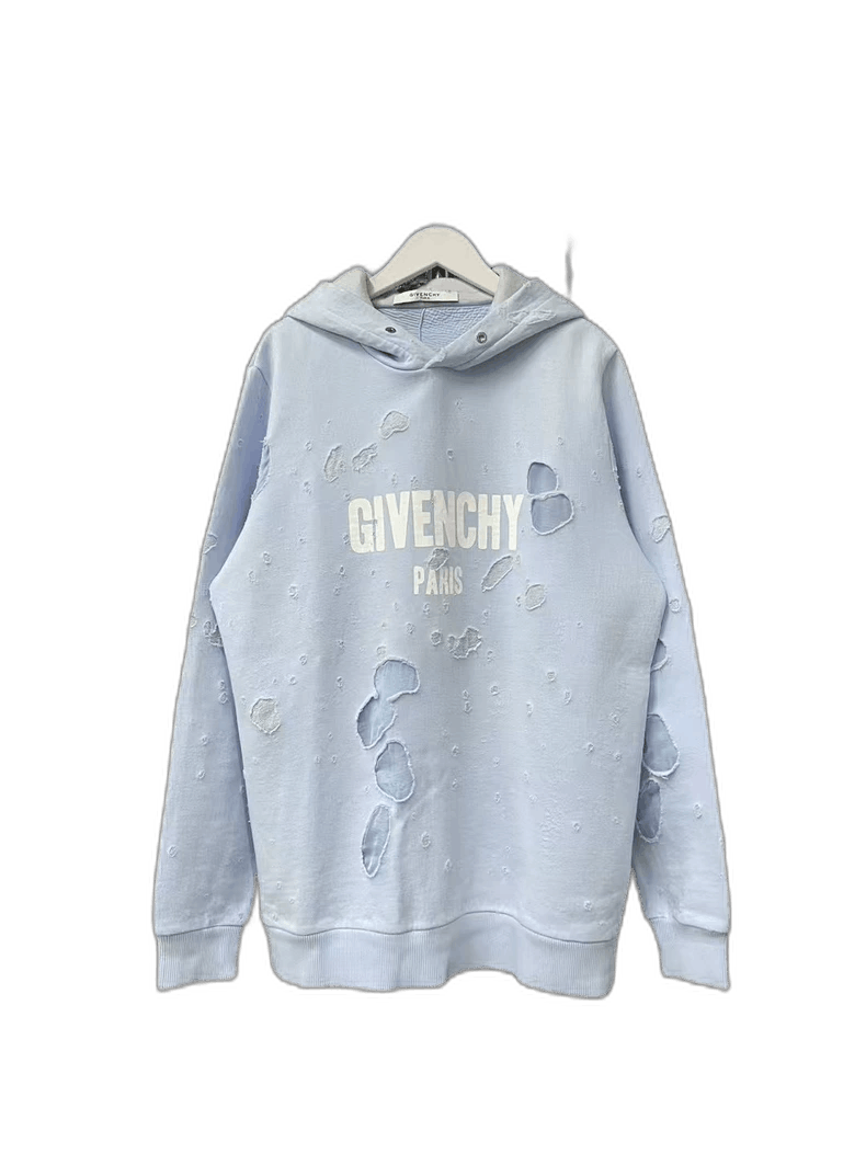 Givenchy Distressed Hoodie with Logo-yf