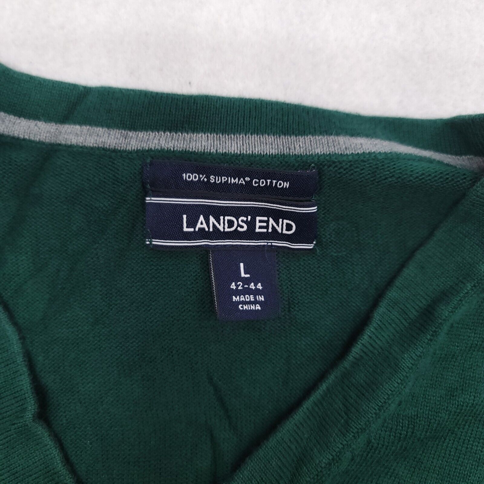 Lands' End Lands End Outdoor Pullover acket Vest Men Size Large L Green Size US L / EU 52-54 / 3 - 3 Thumbnail