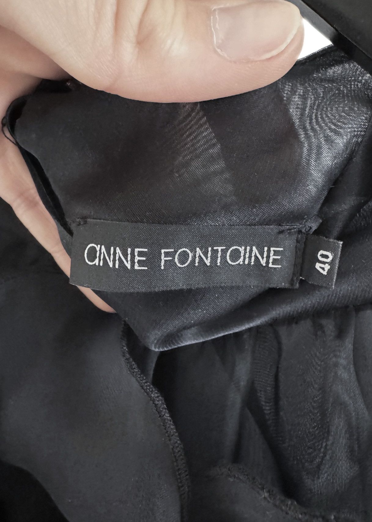 Other Anne Fontaine Black Silk Layered Sleeveless Aubrey Top Size L / US 10 / IT 46 - 4 Thumbnail