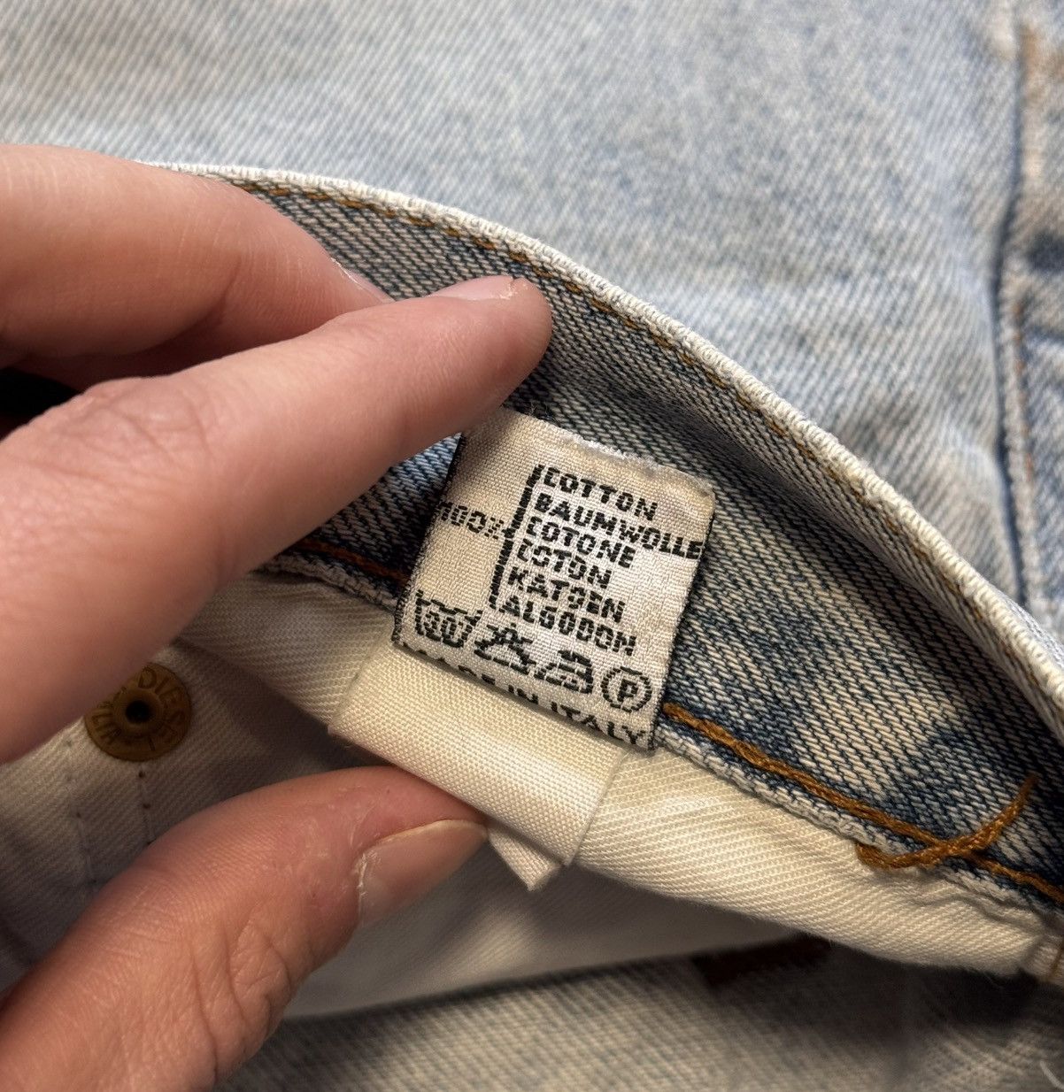 Diesel × Vintage Vintage Diesel Baggy Denim Shorts Size US 36 / EU 52 - 13 Thumbnail
