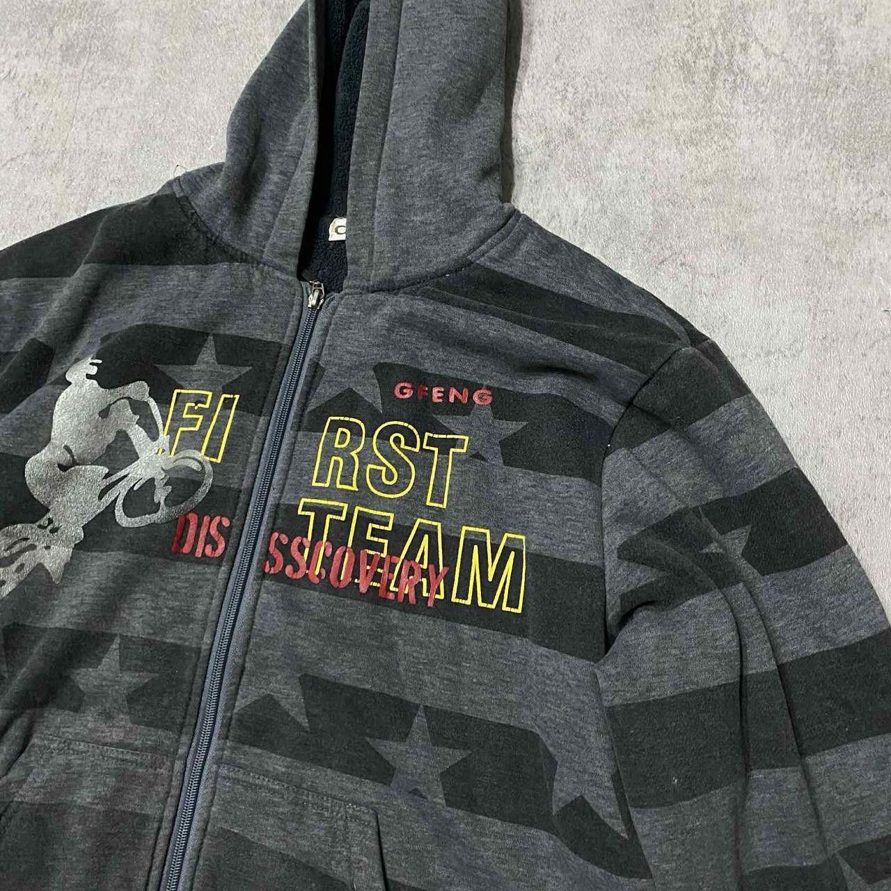 Other Grey and black First Team zip up hoodie #skater Size US S / EU 44-46 / 1 - 3 Thumbnail
