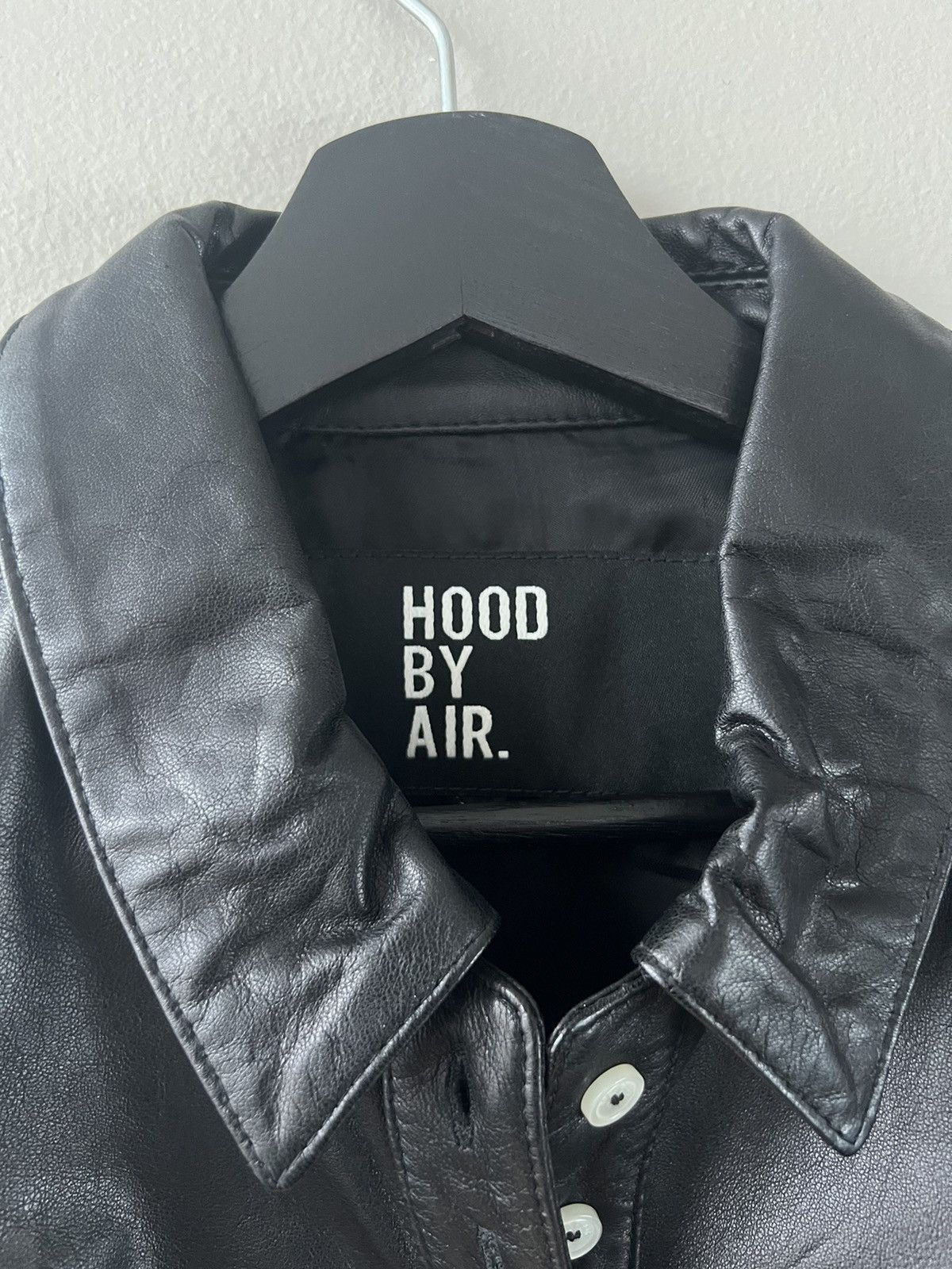 Hood By Air Leather Cropped Polo Size M / US 6-8 / IT 42-44 - 3 Thumbnail