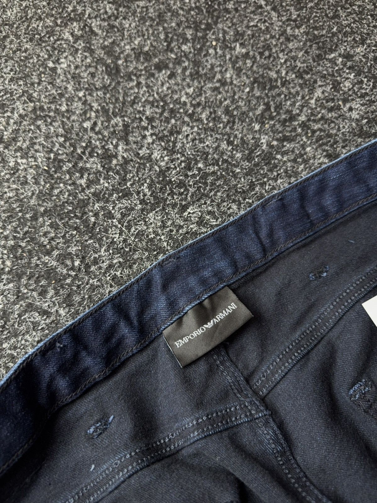 Emporio Armani NWT 00s Luxury Emporio Armani J06 Slim Fit Jeans Dark Blue Size US 30 / EU 46 - 8 Thumbnail