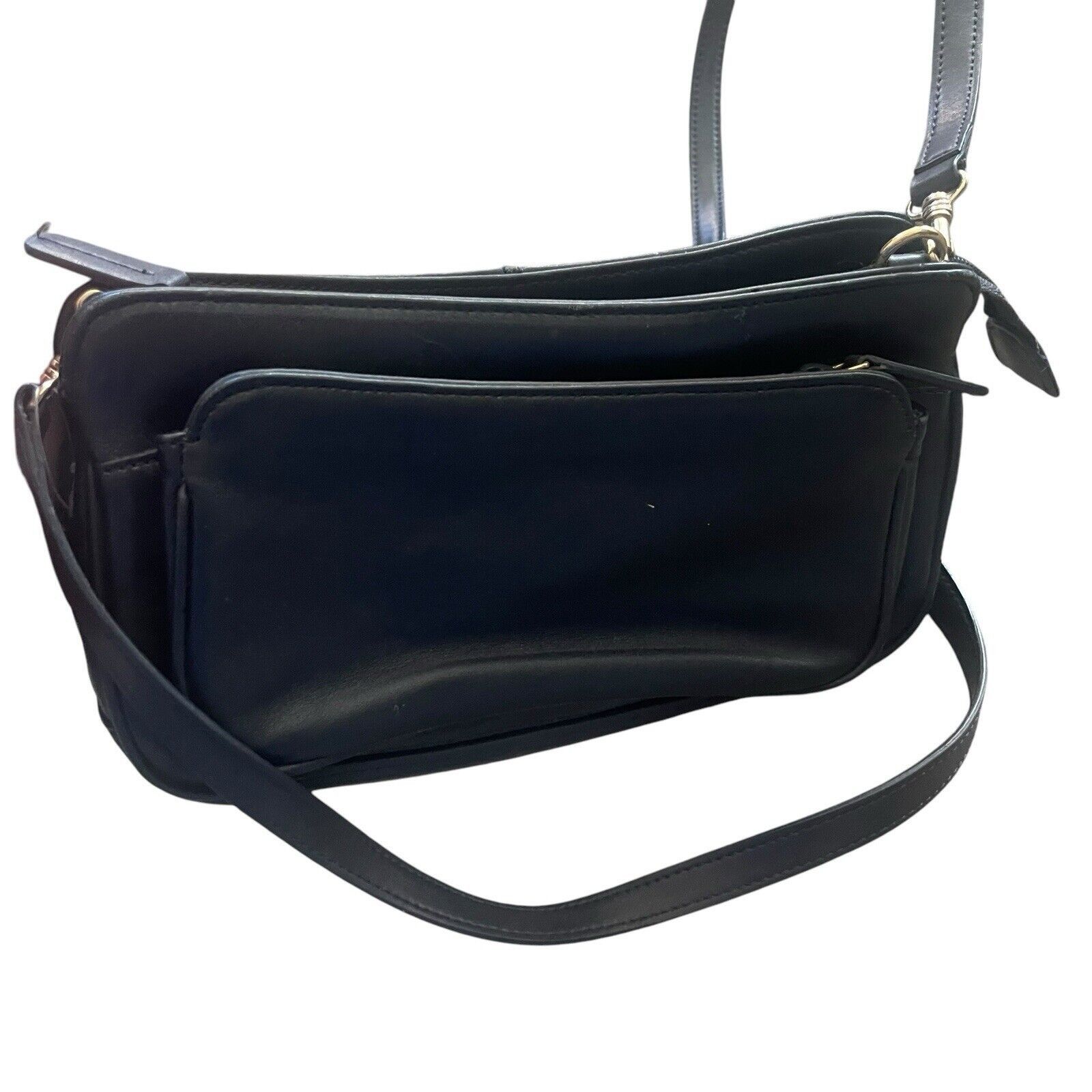 Other Giani Bernini Black Leather Small Crossbody Shoulder Purse Size ONE SIZE - 2 Thumbnail