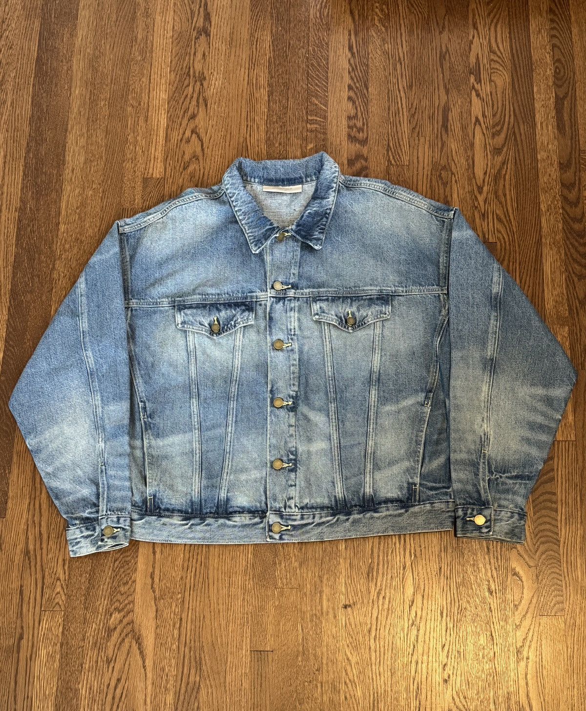 image of Essentials Denim Jacket in Blue, Men's (Size Small)
