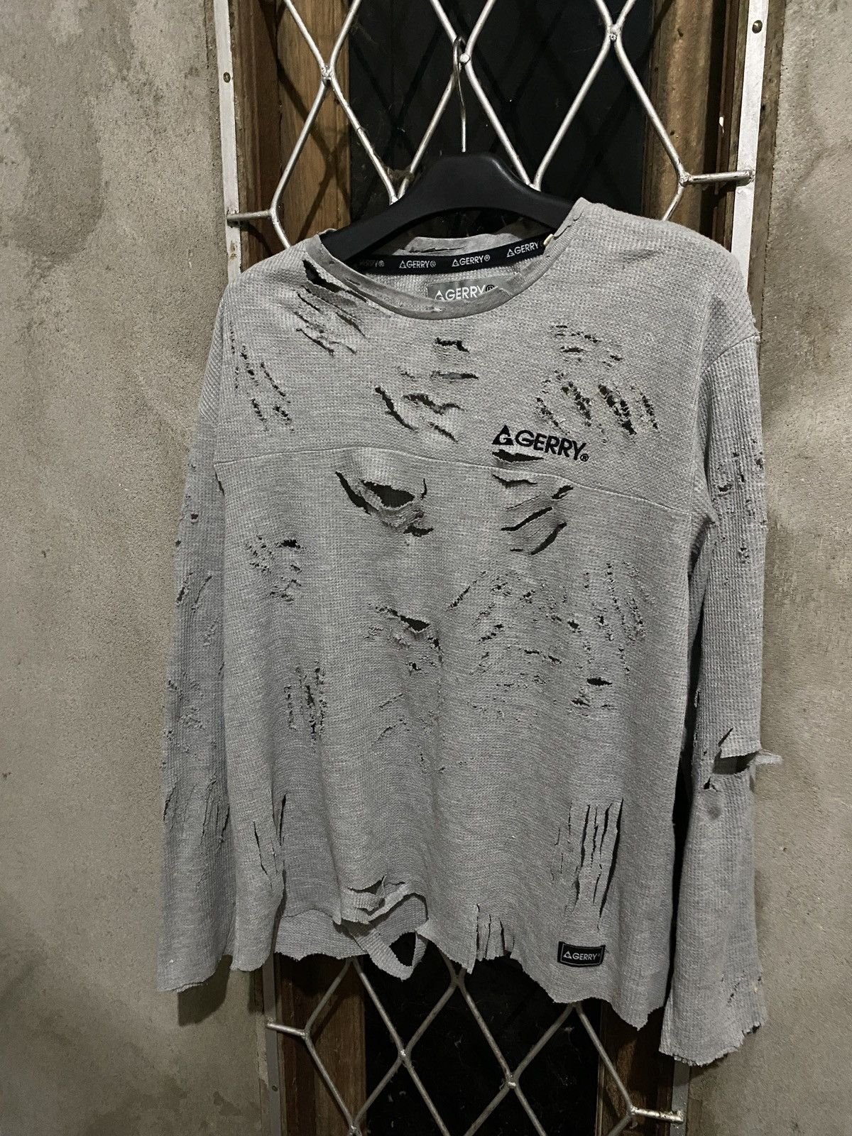 14th Addiction × If Six Was Nine × Le Grande Bleu (L.G.B.) Longsleeve Gerry Distressed Size US L / EU 52-54 / 3 - 2 Thumbnail