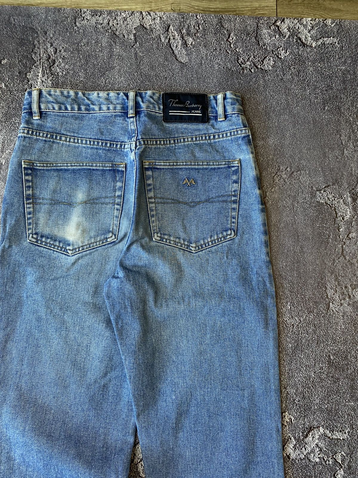 Burberry 90s Vintage Thomas Burberry denim jeans Size US 32 / EU 48 - 1 Thumbnail