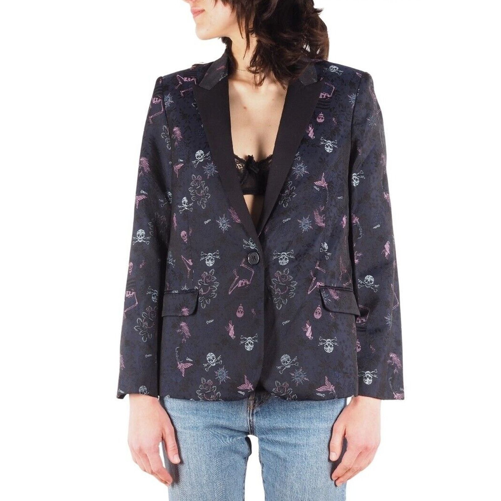 Zadig & Voltaire Zadig & Voltaire Victor Jac Tattoo Marine Women's Blazer Size S / US 4 / IT 40 - 1 Thumbnail