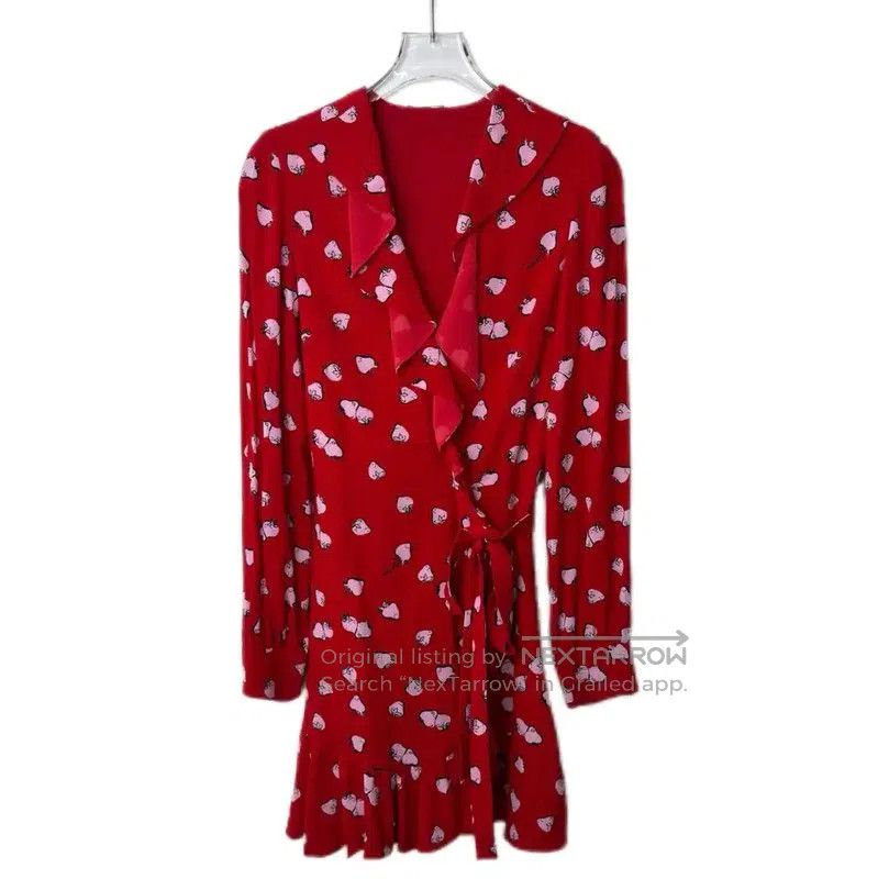Miu Miu Miu Miu Red Cotton Blend Women's Dress . Size S / US 4 / IT 40 - 1 Thumbnail