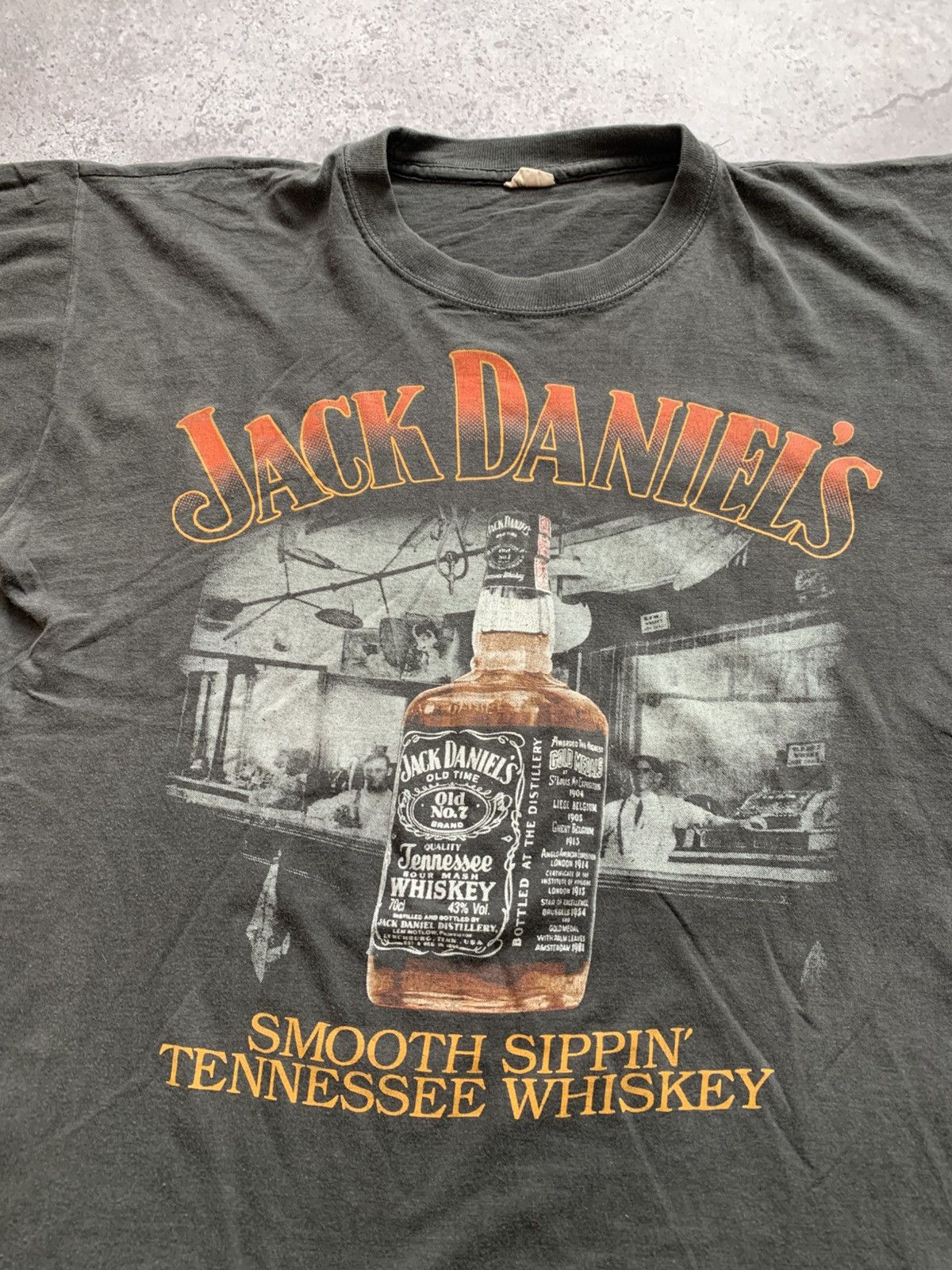 Other 🔥VINTAGE 90s JACK DANIELS GRAPHIC LOGO SIGLE STITCH TSHIRT Size US M / EU 48-50 / 2 - 3 Thumbnail