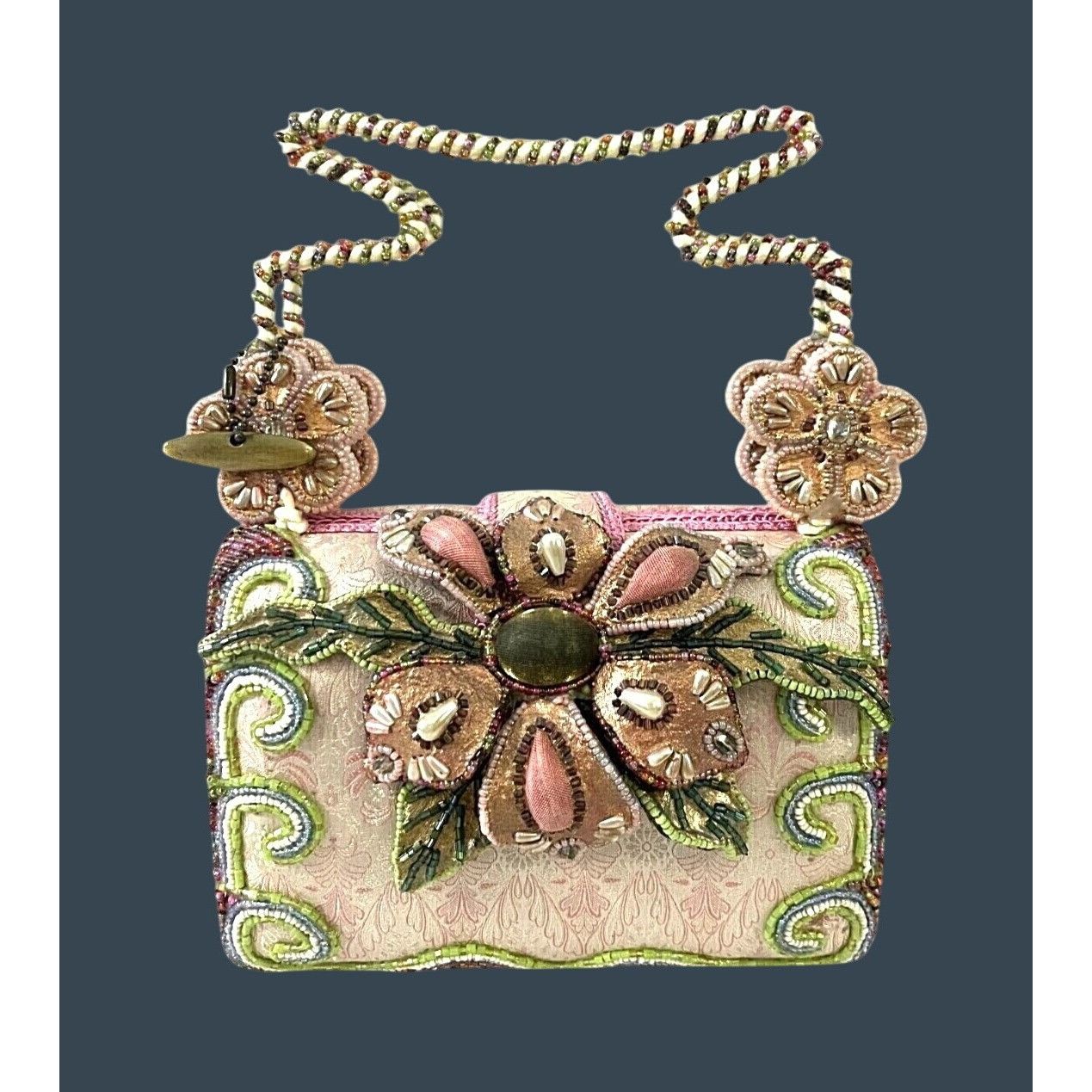 Mary Frances Mary Frances Beaded Floral Handbag With Intricate Embroidery Size ONE SIZE - 1 Thumbnail