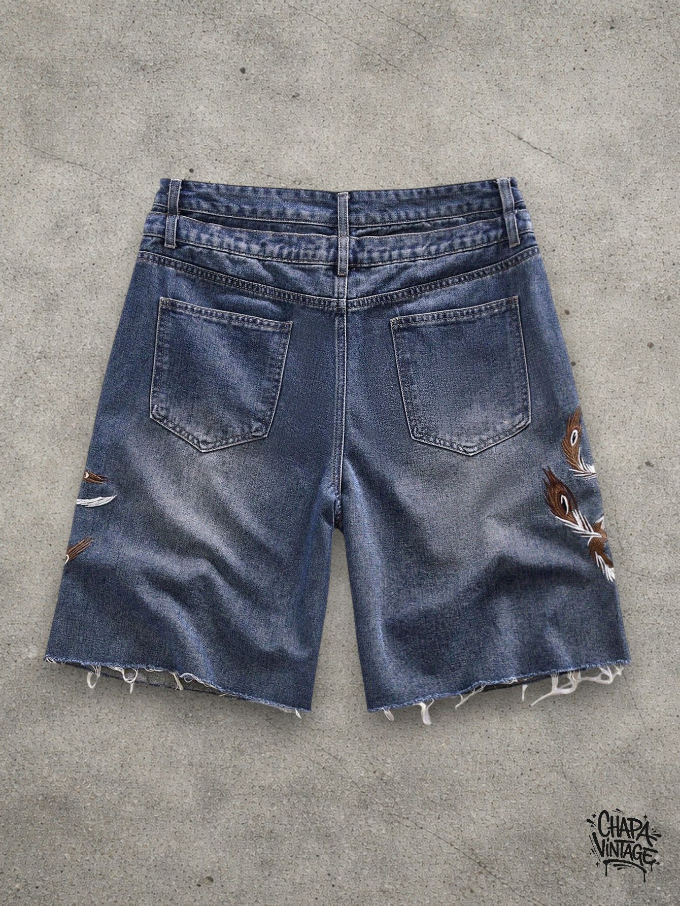 Vintage Retro jeans shorts Size US 32 / EU 48 - 3 Thumbnail