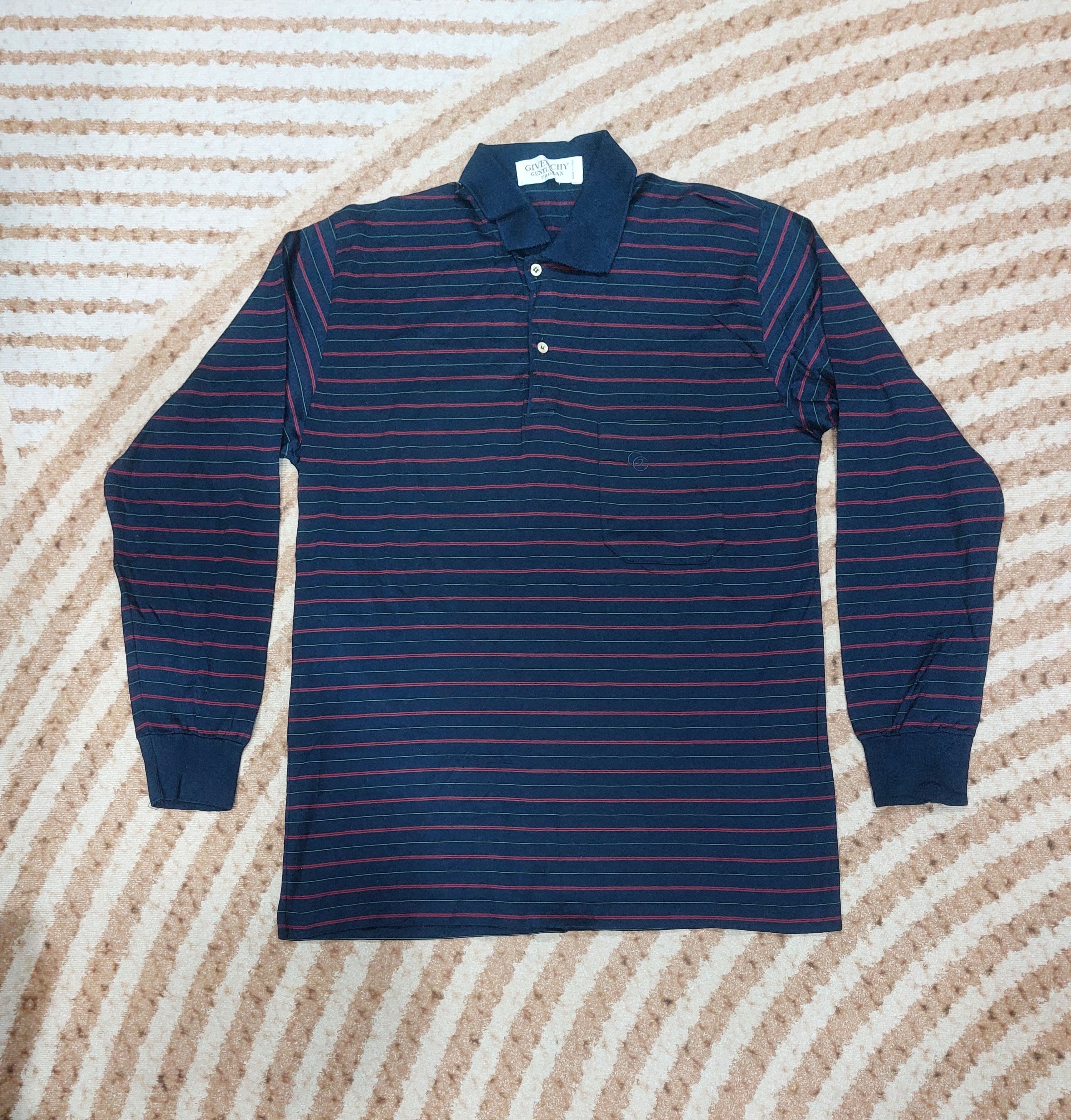 Givenchy VINTAGE GIVENCHY POLO LONG SLEEVE Size US M / EU 48-50 / 2 - 1 Thumbnail