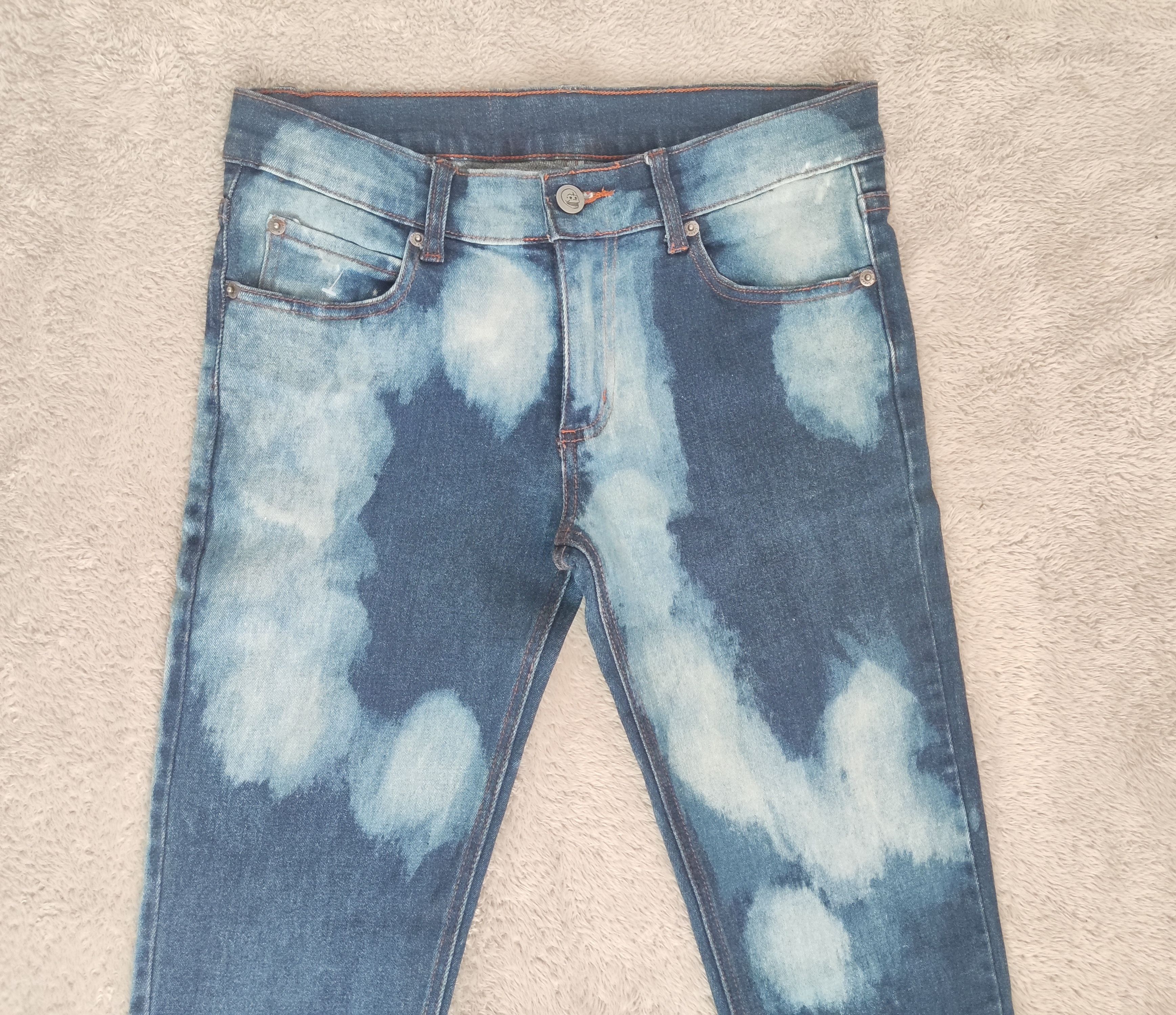 Cheap Monday Cheap Monday Y2K Zip Low Acid Wash Distressed Skinny Jeans Size 29" - 2 Thumbnail
