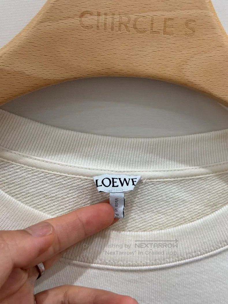 Loewe Loewe Off-white Round-neck Long-sleeve Hoodie Size M / US 6-8 / IT 42-44 - 5 Thumbnail