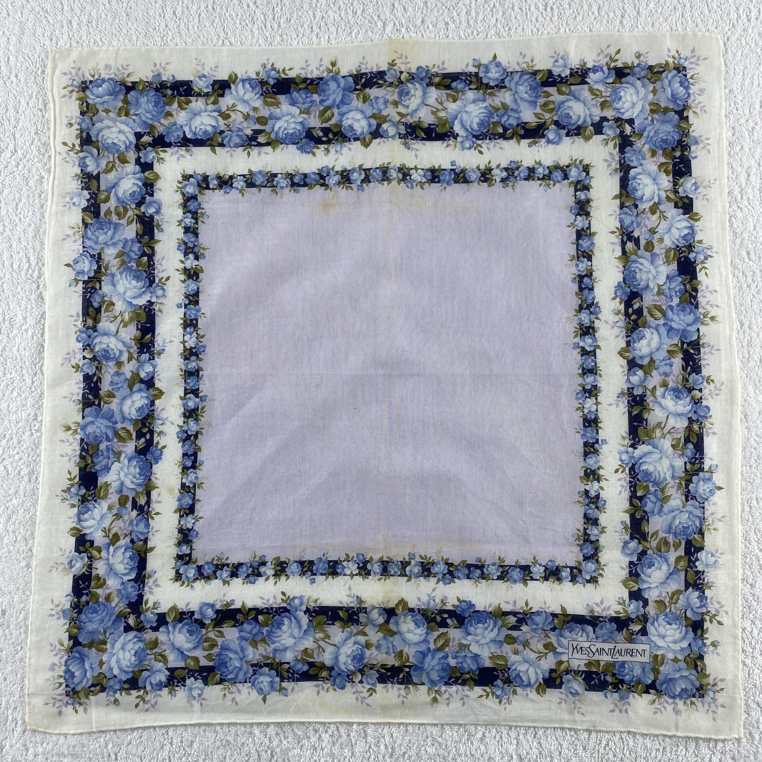 Vintage × Yves Saint Laurent Yves Saint Laurent Neckerchief / Bandana / Handkerchief Size ONE SIZE - 3 Thumbnail