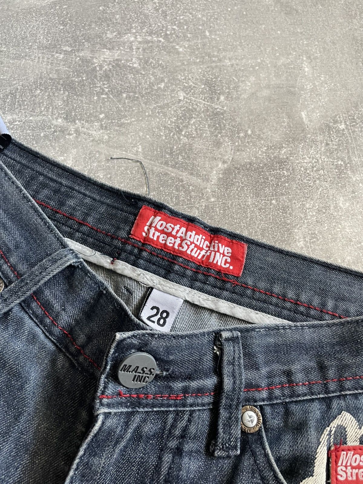 Japanese Brand 90s rap jeans og y2k street addictive wu eminem southpole Size US 28 / EU 44 - 5 Thumbnail