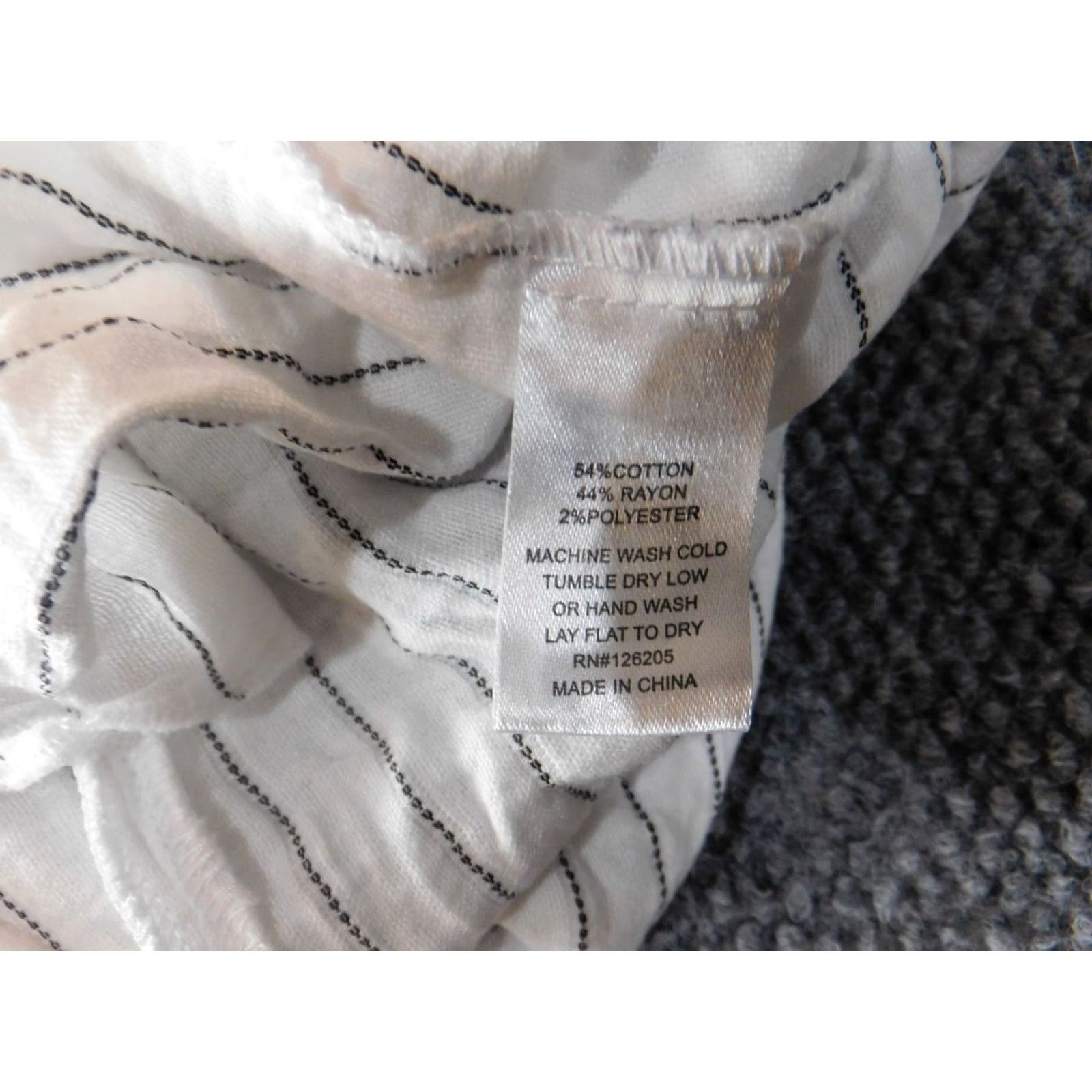 Joie JOIE Blouse Women Shirt S White Striped Round Neck Pullover Casual Stretch Size S / US 4 / IT 40 - 6 Thumbnail