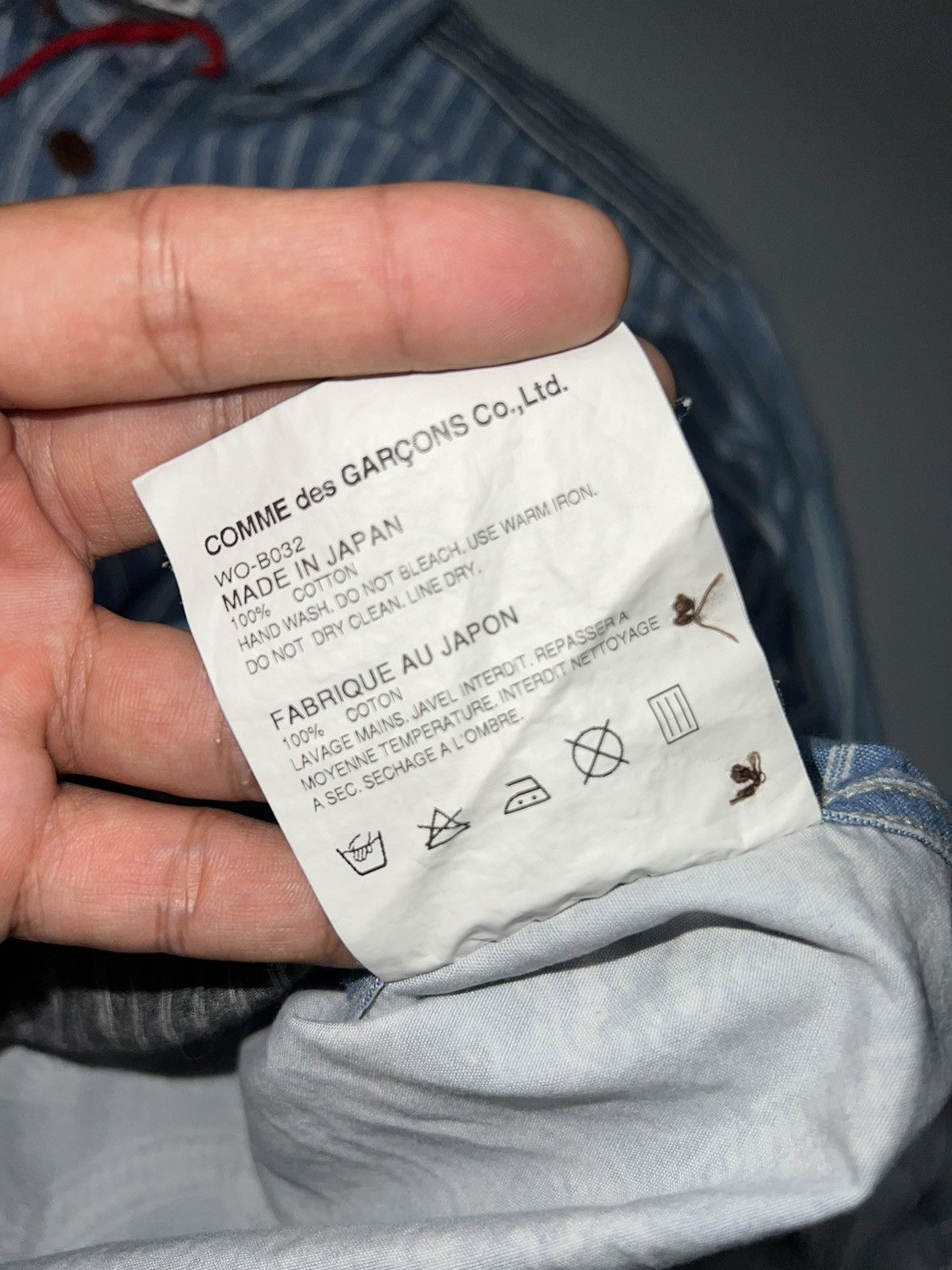 Comme des Garcons Junya Watanabe S/S 15 denim patchwork shirt Size US XS / EU 42 / 0 - 8 Thumbnail