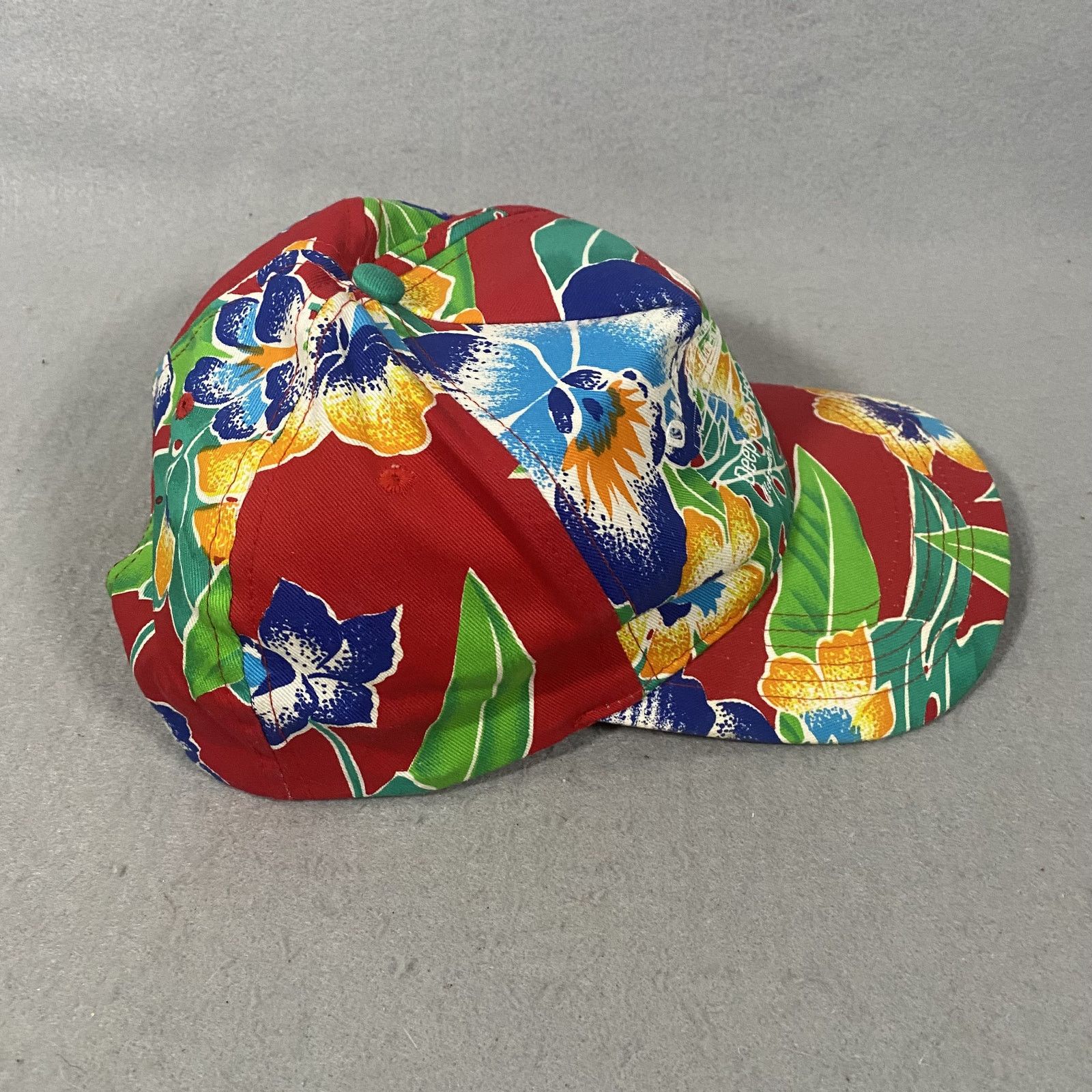 Other Vtg Queen Fleet Deep Sea Fishing Florida Hat Floral Hawaiian Size ONE SIZE - 5 Thumbnail